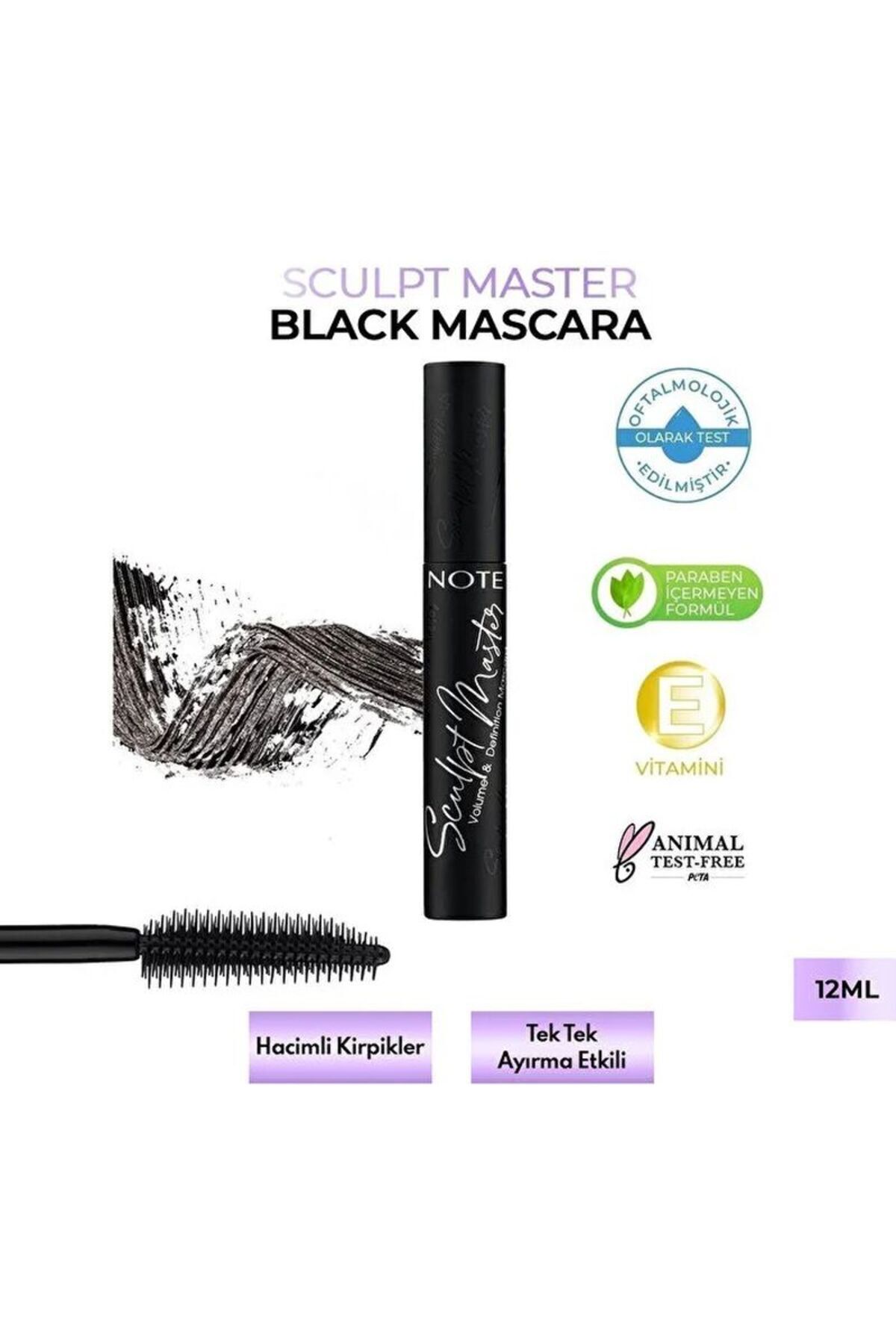 Note Cosmetics Sculpt Master Maskara Deep Black 02 8ml - Fiyatı, Yorumları