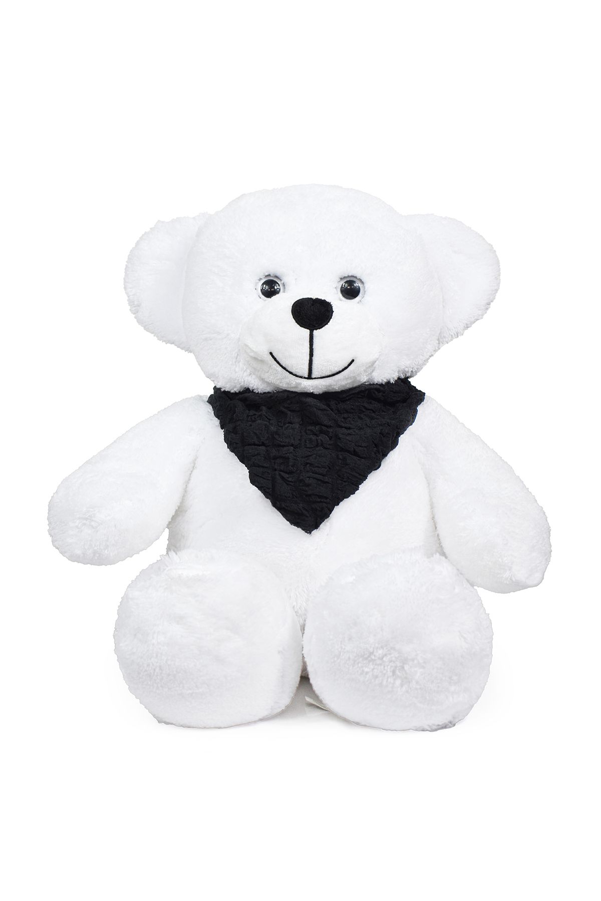 Özgüner Oyuncak-White Plush Teddy Bear with Scarf - Adorable and Soft Big Teddy Bear 2