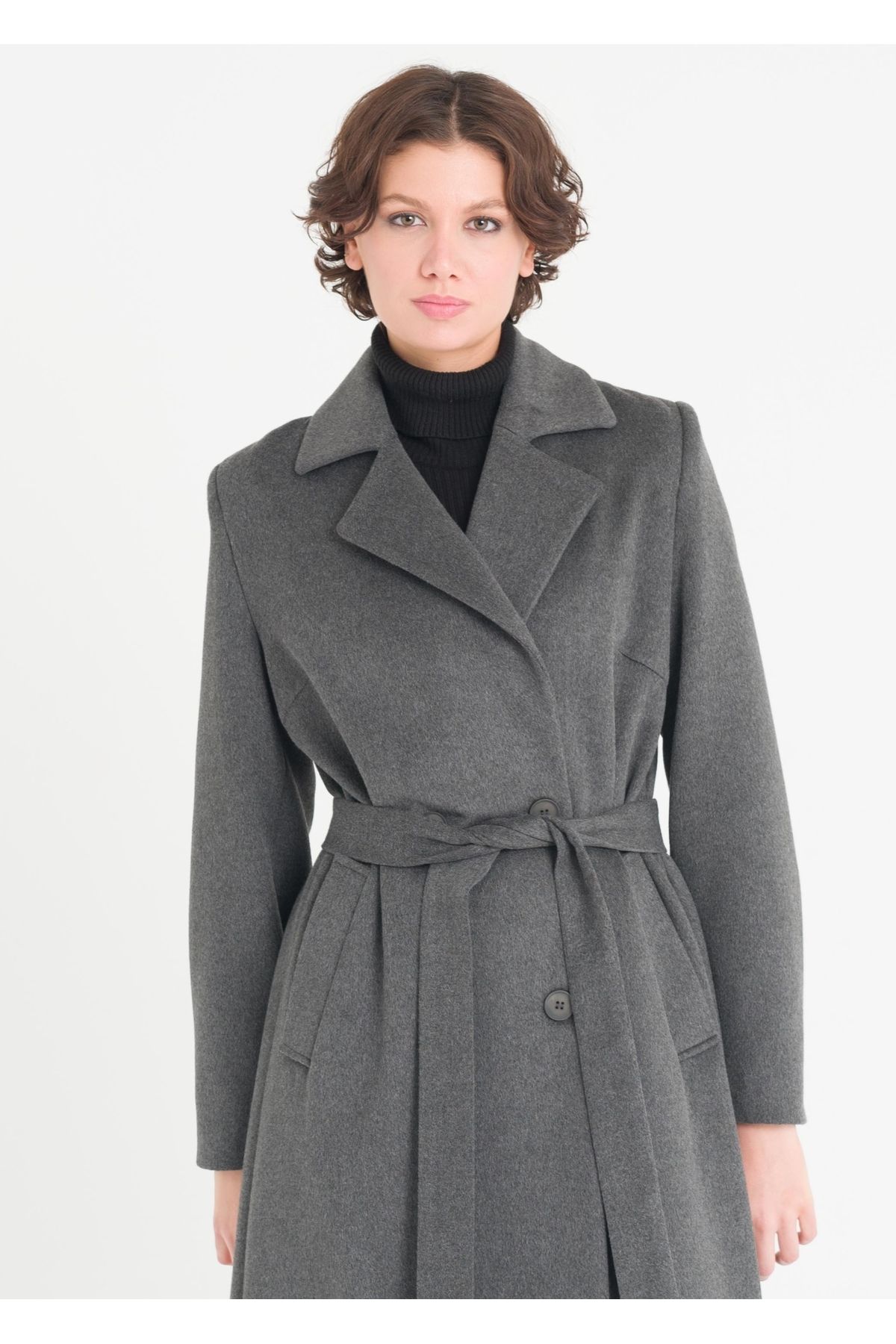 Armağan-Double Breasted Closure Coat 6