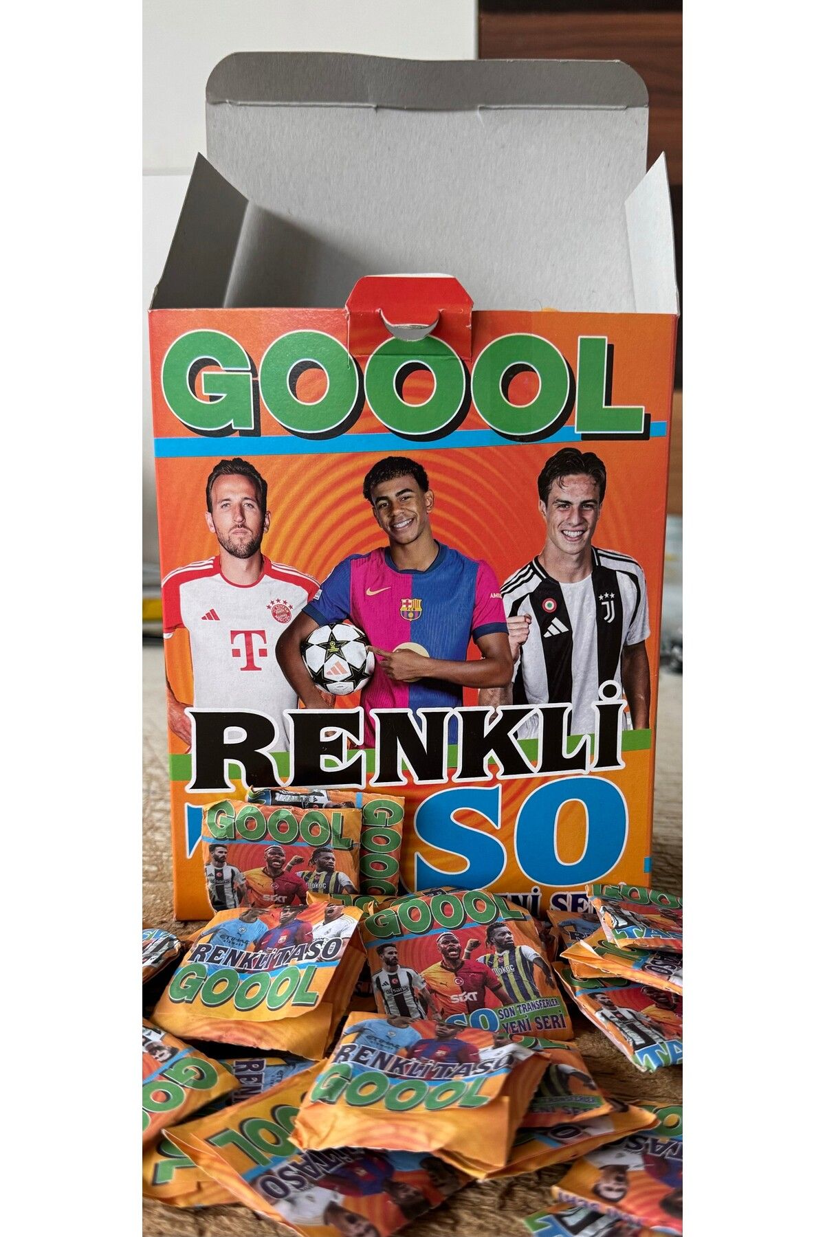 SÜPER GOOOL FUTBOL RENKLİ TASO 10 ADET