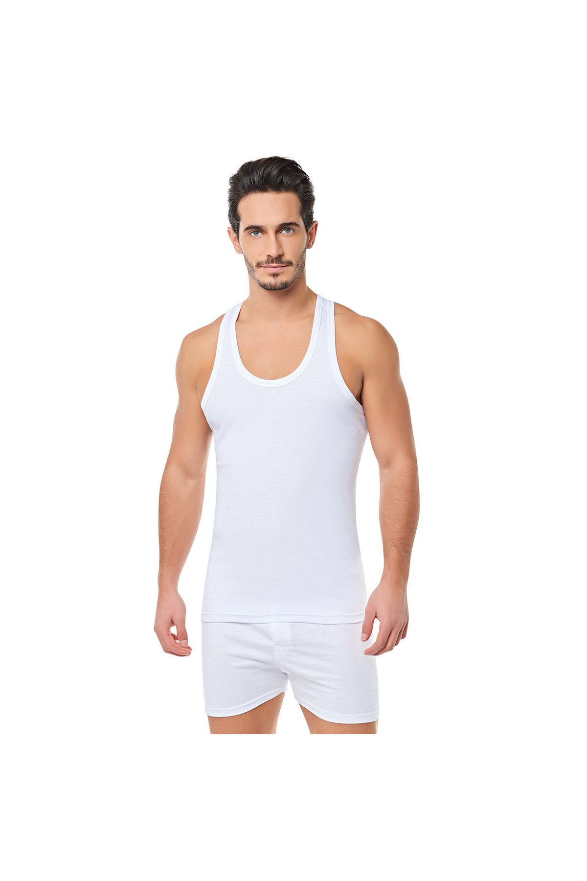 Tutku-Men's Sports Rib Tank Top 3-Piece Deal Pack – 100% Cotton, Soft and Breathable 2