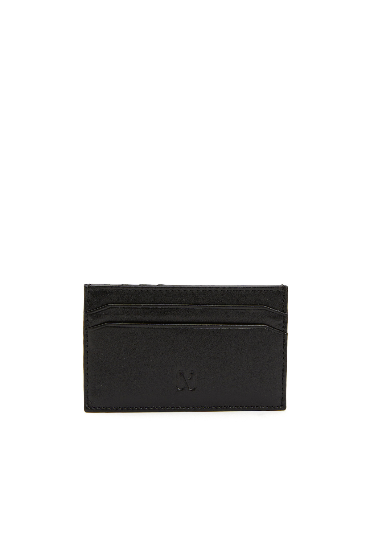 نتورک جا کارتی چرمی مردانه مشکی