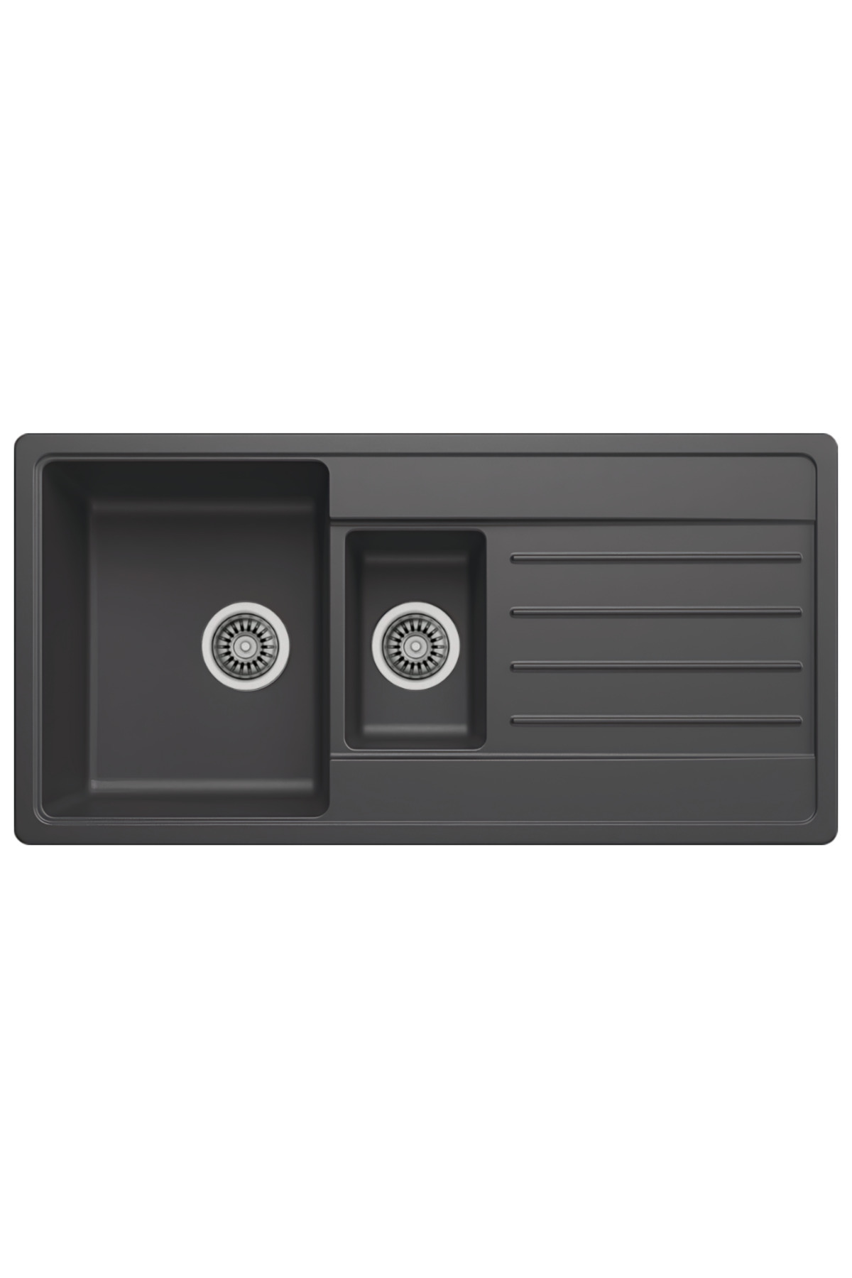 EVIER Granit Evye Fors Series Antrasite (ANTRASİT) - (1.5 Göz) - (100x50)