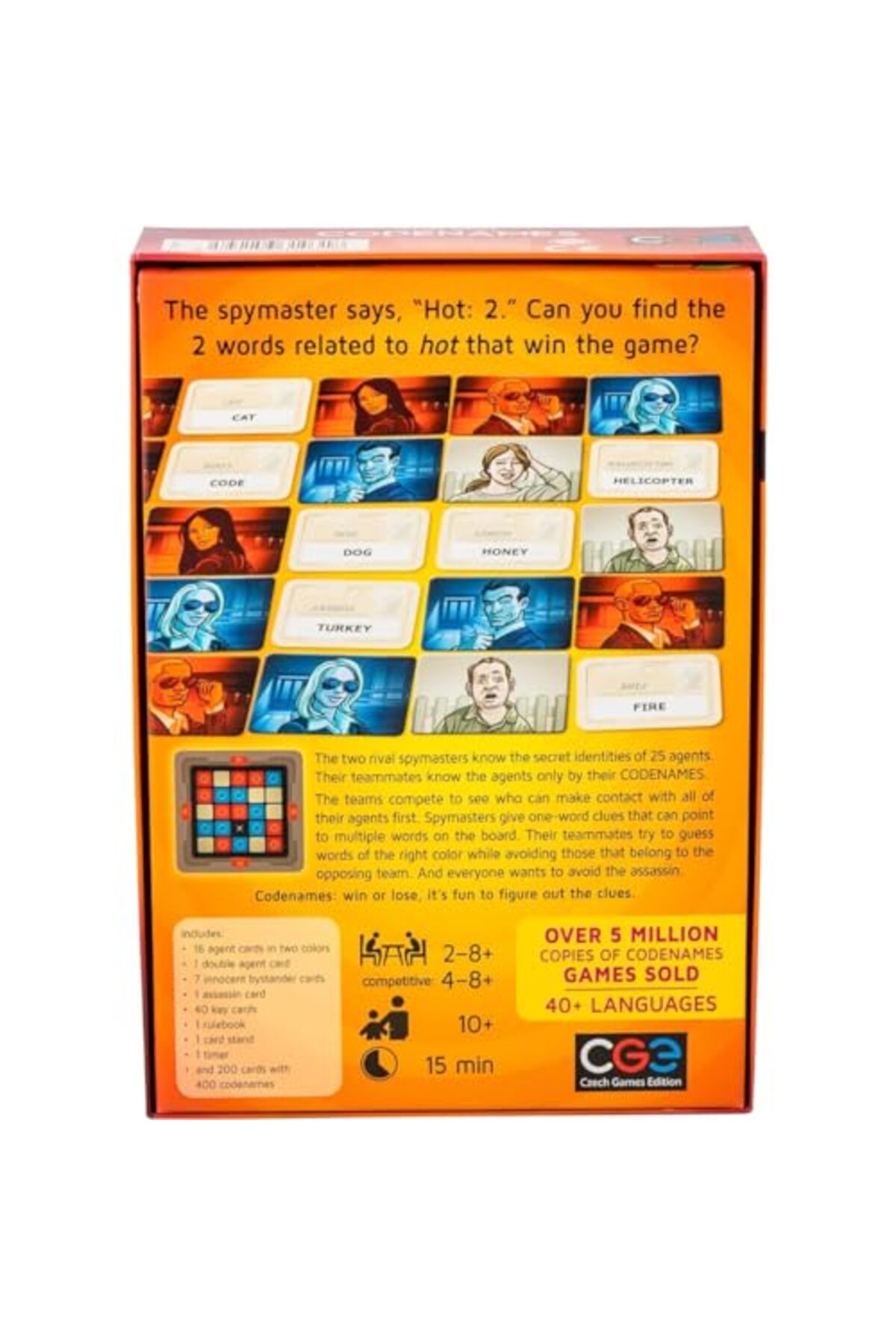 بازی رومیزی کدنامز، سرگرمی خانوادگی پرشتاب، بازی کارتی آموزشی برای کودکان، نوجوانان و بزرگسالان