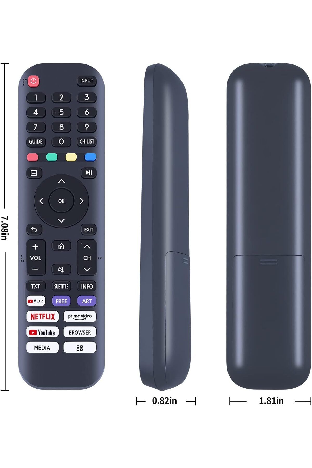 AWH-جهاز تحكم عن بعد EN2J30H لتلفزيون Hisense Vidaa الذكي، متوافق مع 32A45GV، 40H5G، 43H6G، والمزيد 7