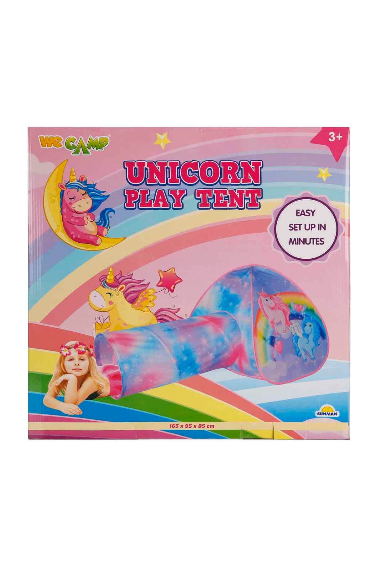 We Camp Renkli Unicorn Tünelli Oyun Çadırı, Eğlenceli ve Güzel Tasarım fotoğrafı 3 (önizleme)