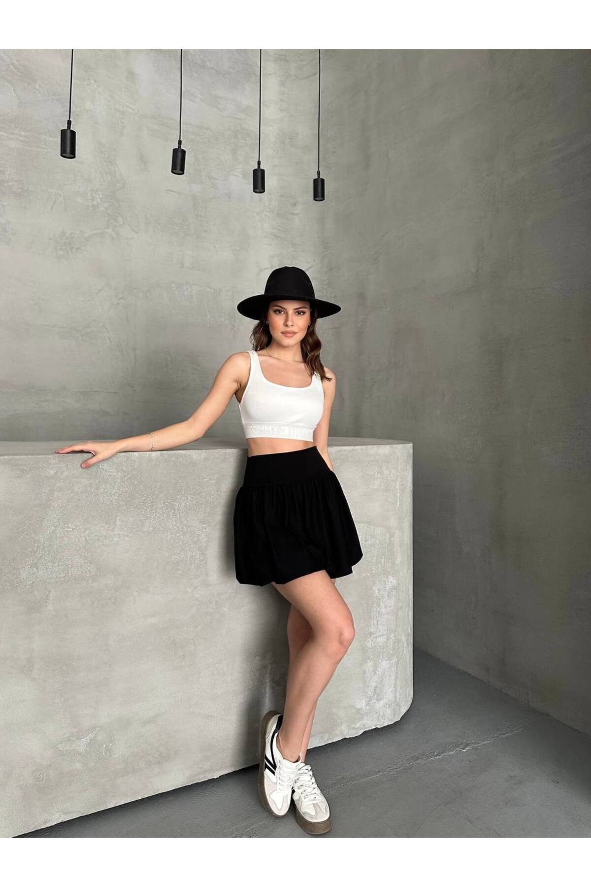 Balloon Skirt High Waist - Chic and Comfortable Daily Combination - Görsel 4
