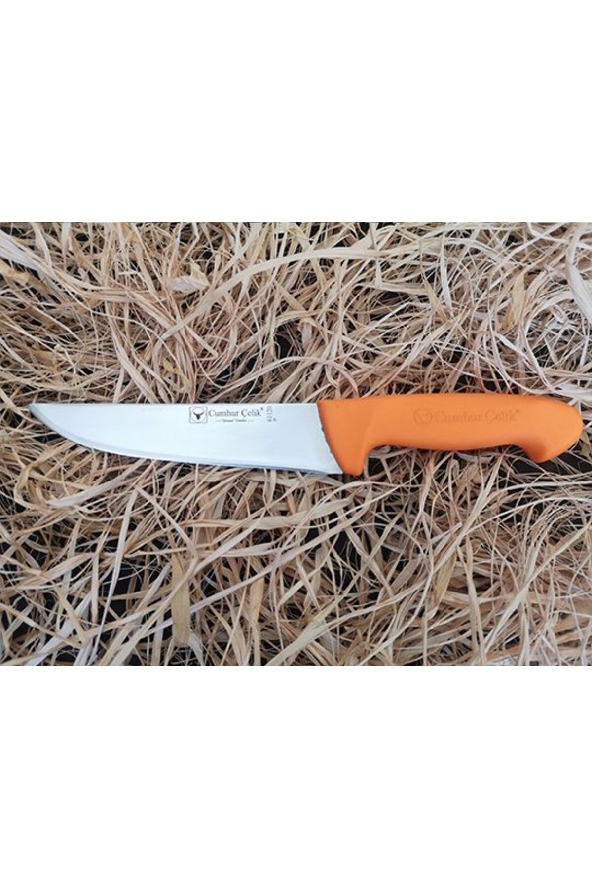 Easy Tedarik Sürmene Cumhur Çelik 61120 Kasap Kurban Bıçağı, 16,5 cm, Kaymaz Sap