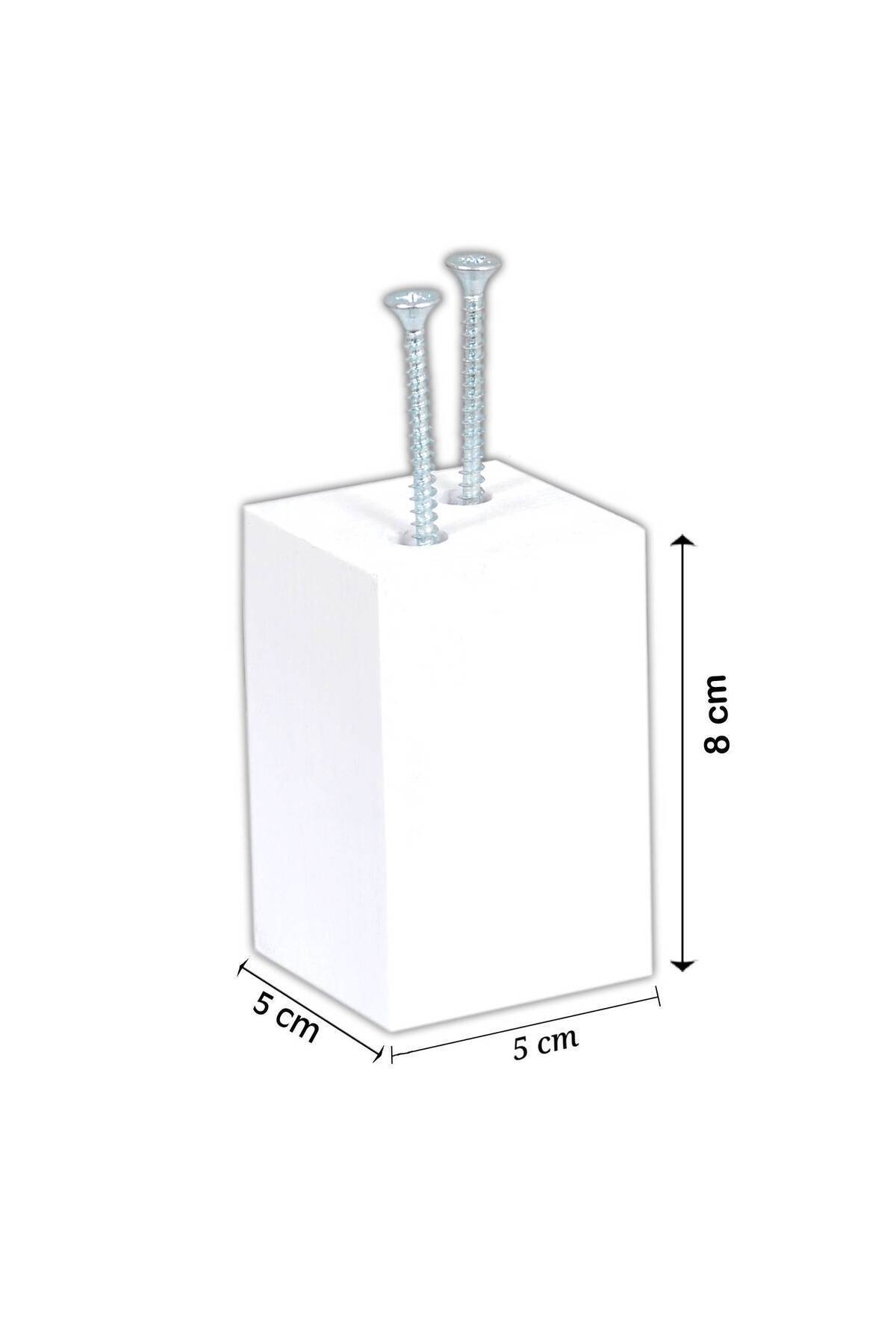 X-Perk Masa Sandalye Koltuk Sehba Kanepe Ünite Ağaç  Ayak Yükseltici Ağaç Takoz Boy 8 cm En 5x5 cm