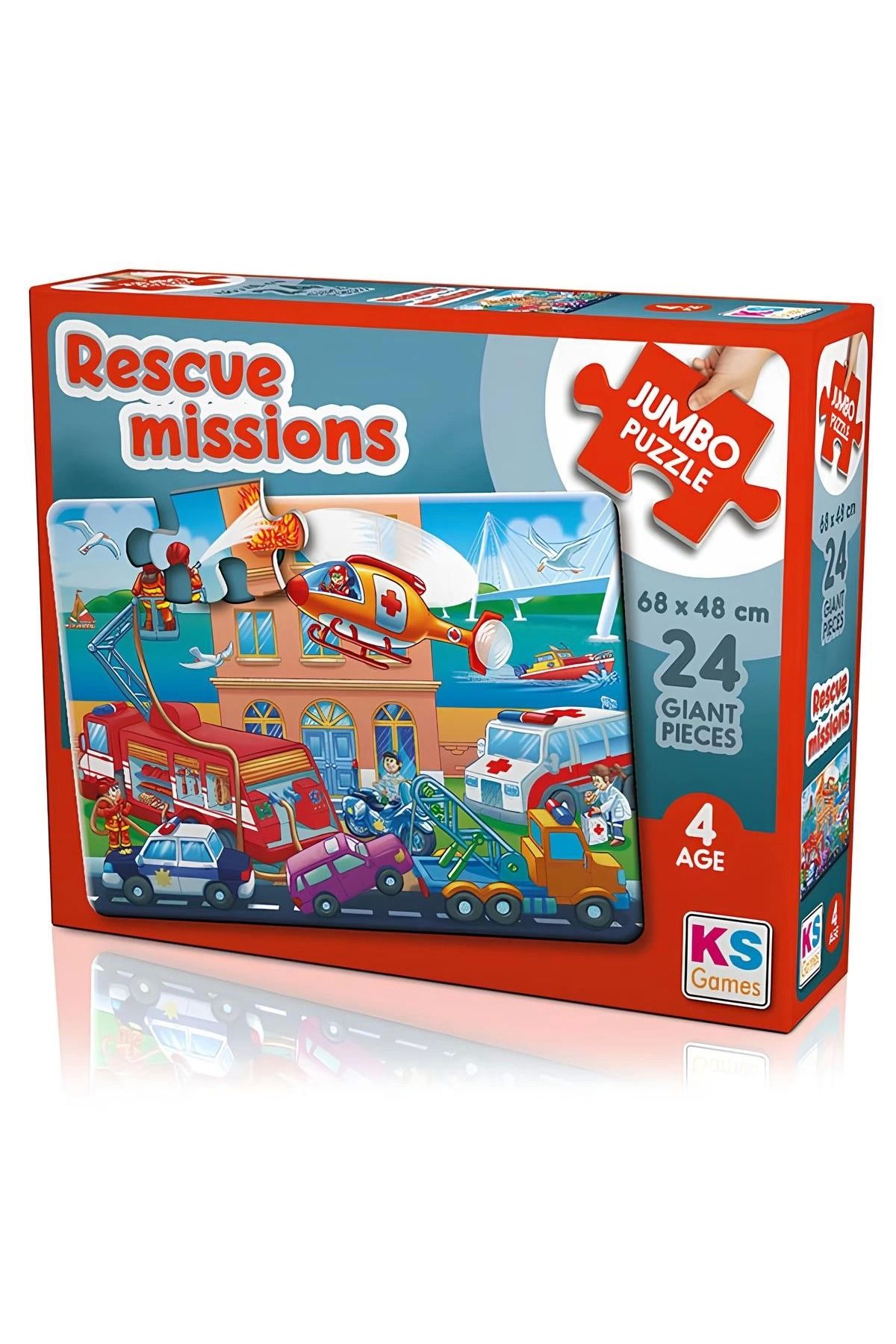 misan KS Games Rescue Missions 24 Parça Puzzle