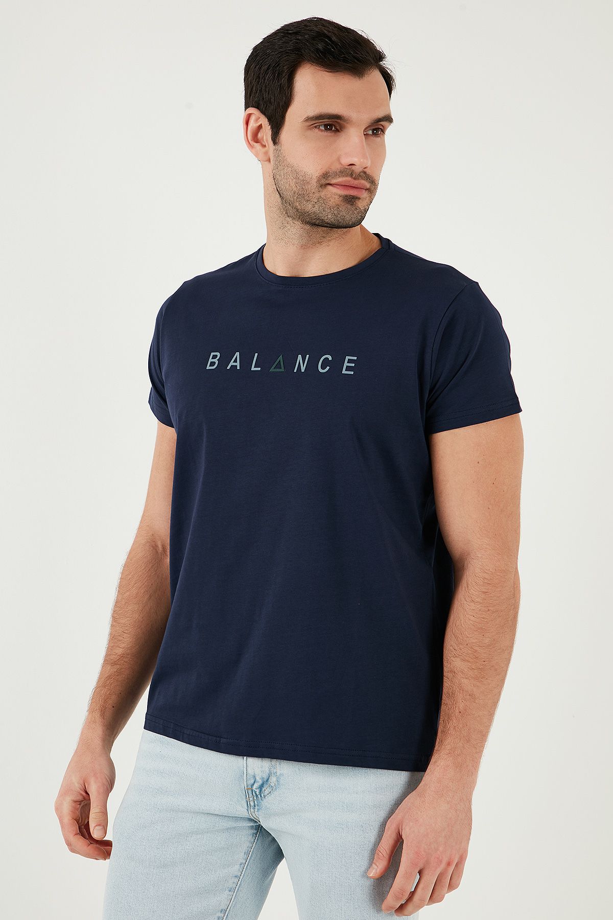 Buratti-Men's Slim Fit Crew Neck Cotton t Shirt - 541Balance 4