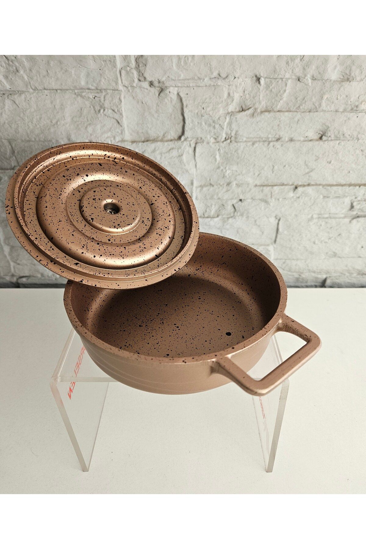 ALANYA HOME DECOR MINI GRANITE CAST POT 14cm x 6.3 cm MİNİ DÖKÜM GRANİT TENCERE NON-STICK Dıe-CAST Mini Caserolle