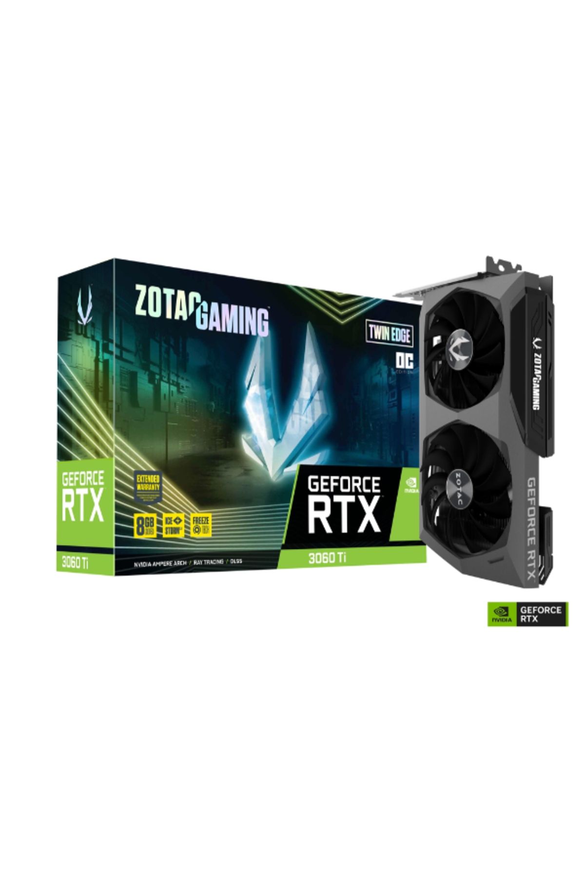 Zotac-بطاقة الألعاب GeForce RTX 3060 Ti GDDR6X Twin Edge 1