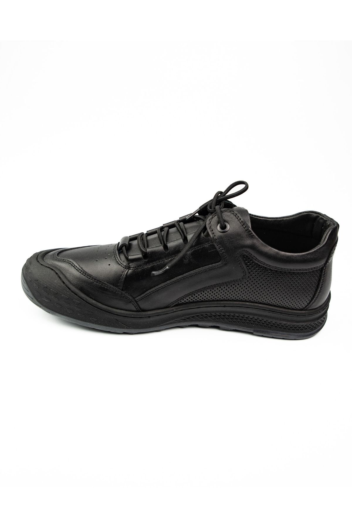 Nobel-4029 Black Skin Leather Men's Casual Shoes 3