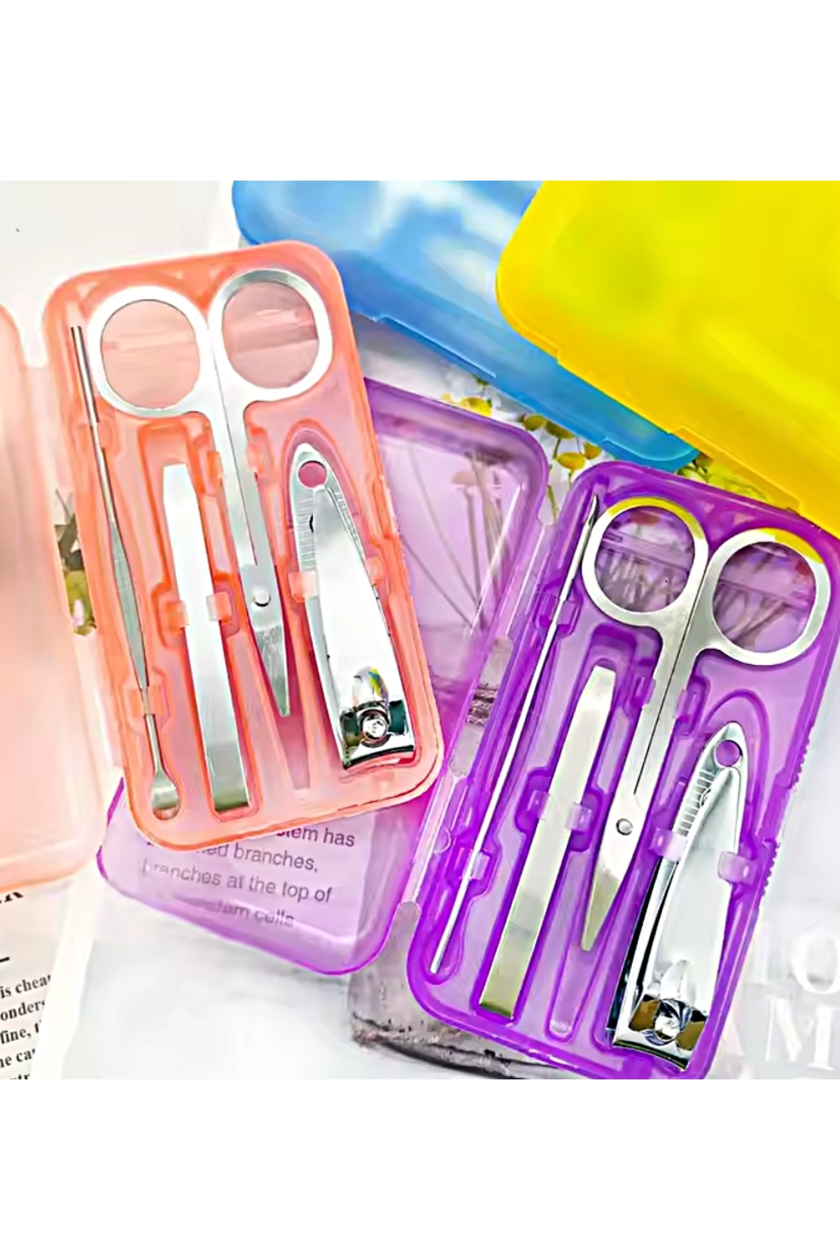 4'lü Set Manikür Pedikür Seti Mini Boy Seyahat Bakım Seti - El Ayak Bakım seti Mini Kutulu — 4lü manikür set_ E_Y NEW — تصویر 7 از 7