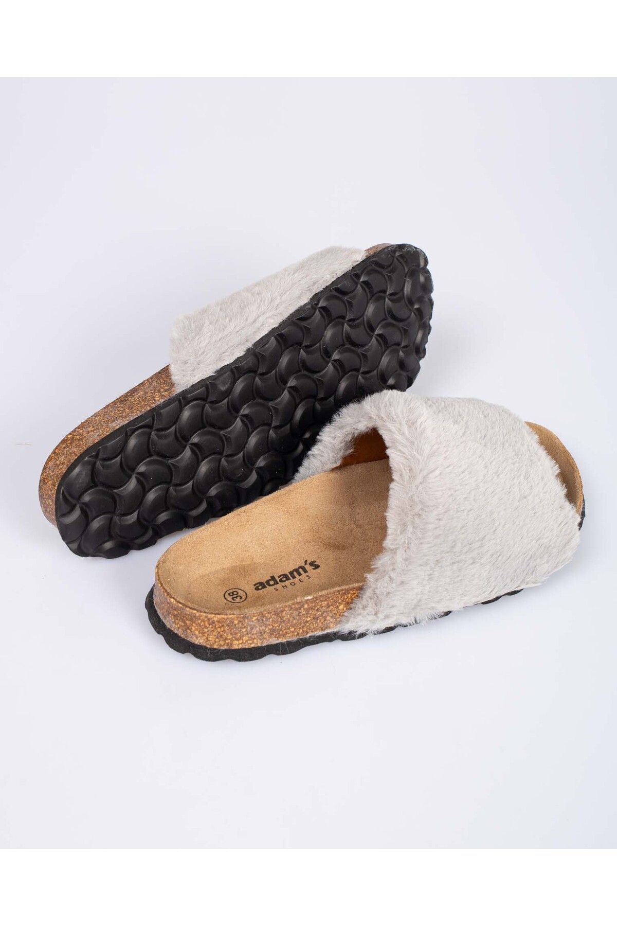 Adams-Adams faux fur slippers 24HAT57002 5