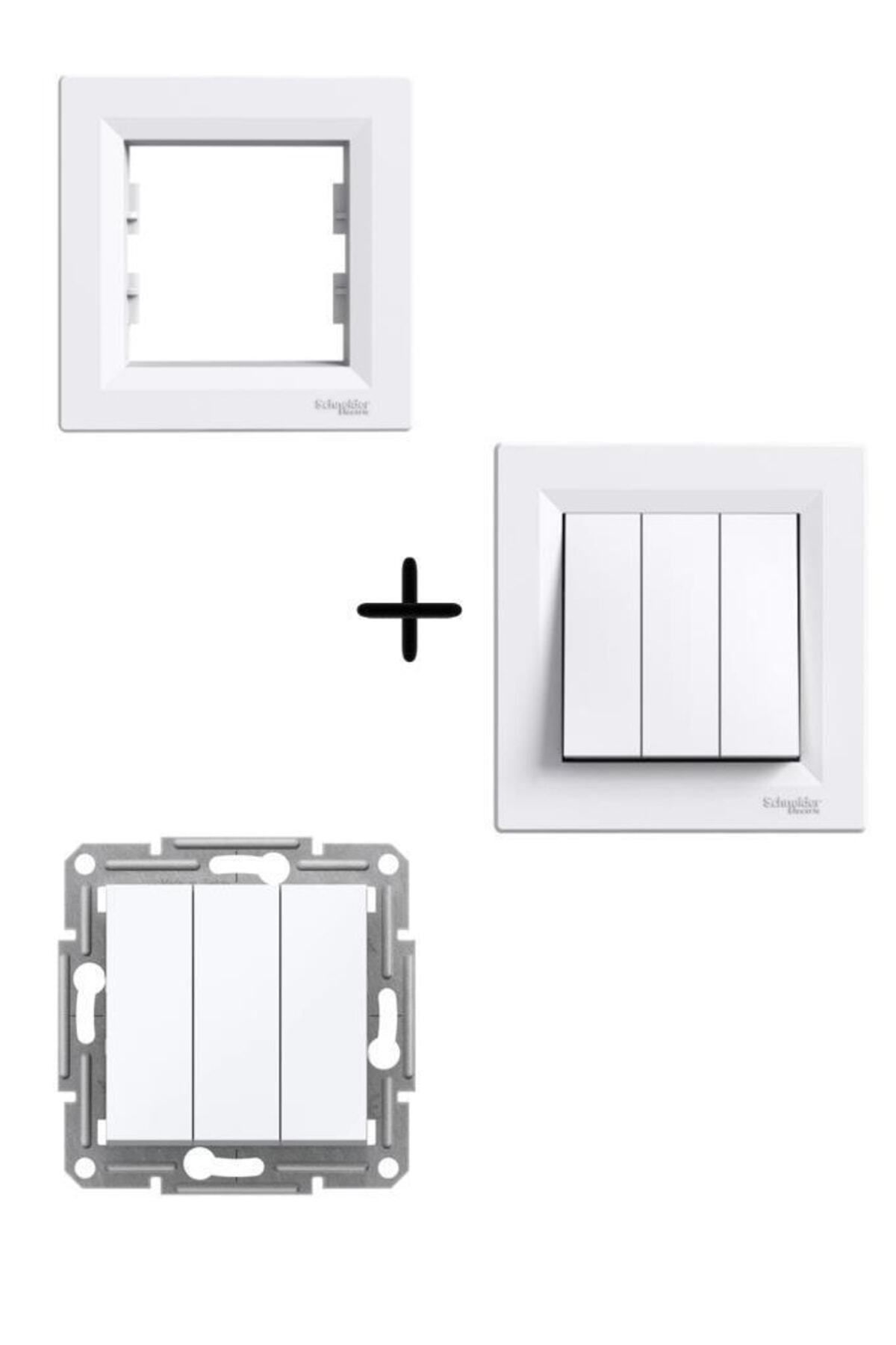 Mikasso-Asfora White Triple Key - Framed Key 1