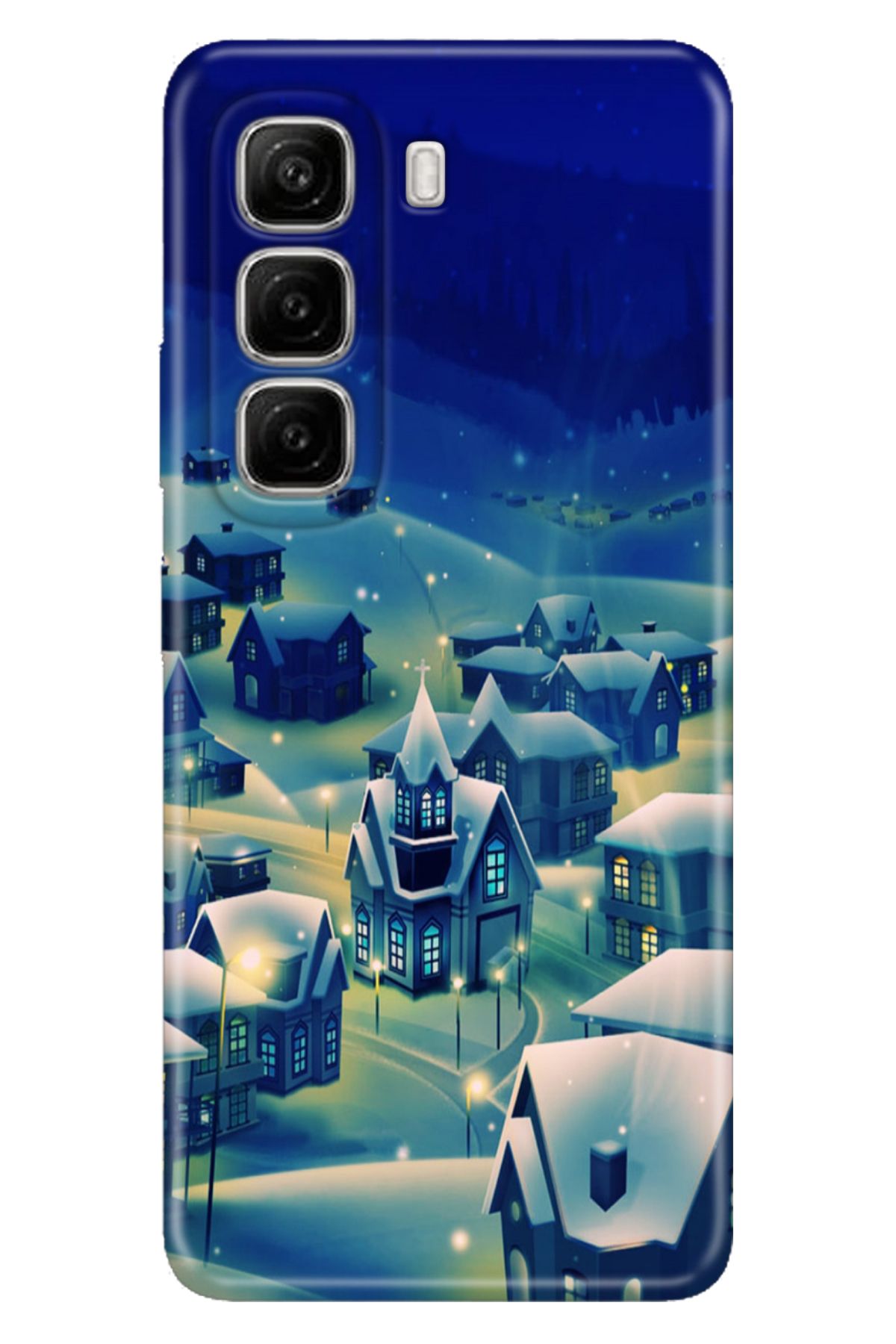 Cekuonline Infinix Hot 50 4G Kılıf Hot 50 Desenli TPU Silikon Cold Village