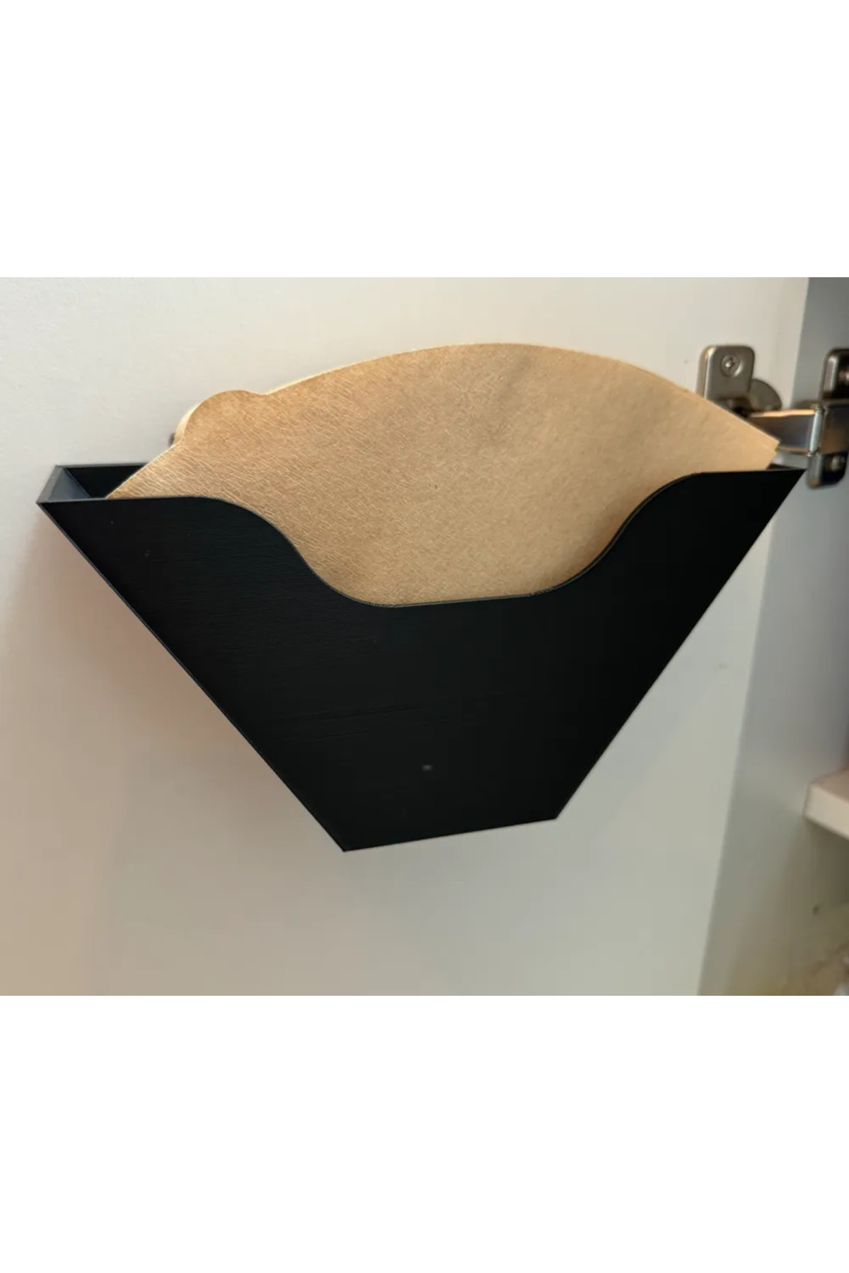 Cypnova Barista Şıklığında Kahve Filtresi Standı Çift Taraflı Bantlı – Kolay Montaj, Şık Beyaz Tasarım