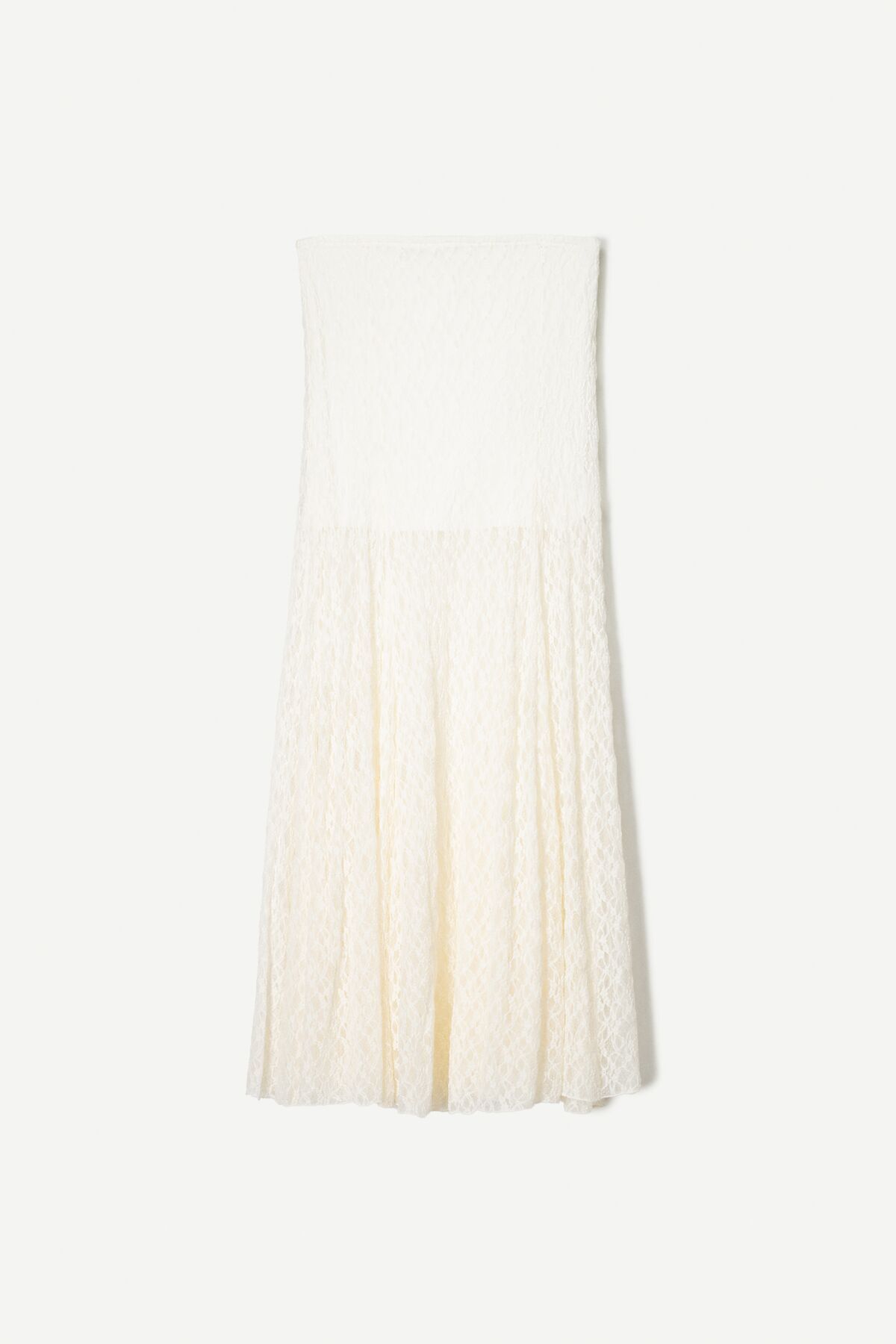 Bershka-Blonde lace midi skirt 1