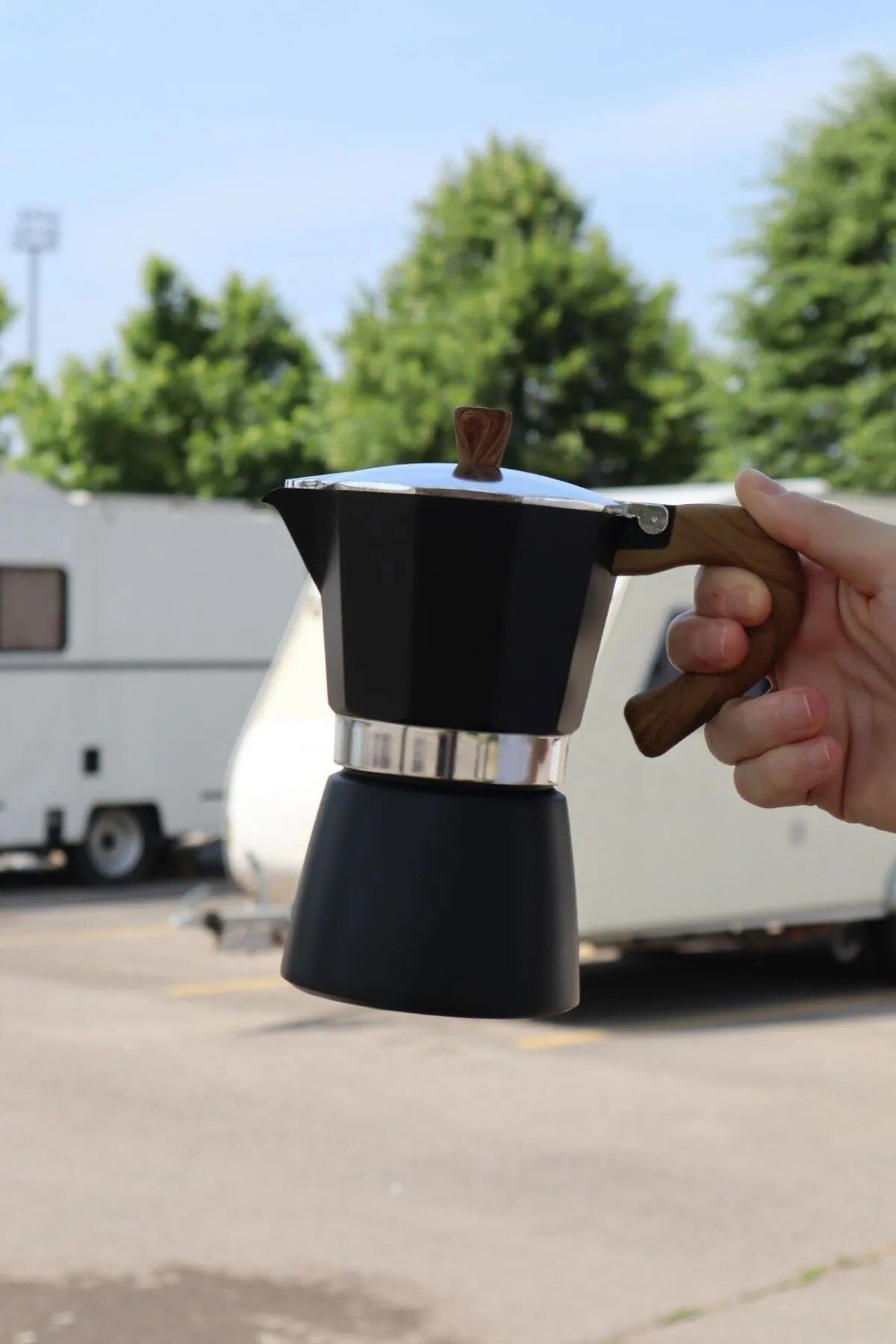 Albifoni Mokapot 6-cup Coffeehutt Bigg Coffee Kahve Demleme Kahve Ekipmanı Italyan Filtre Kahve Makinesi