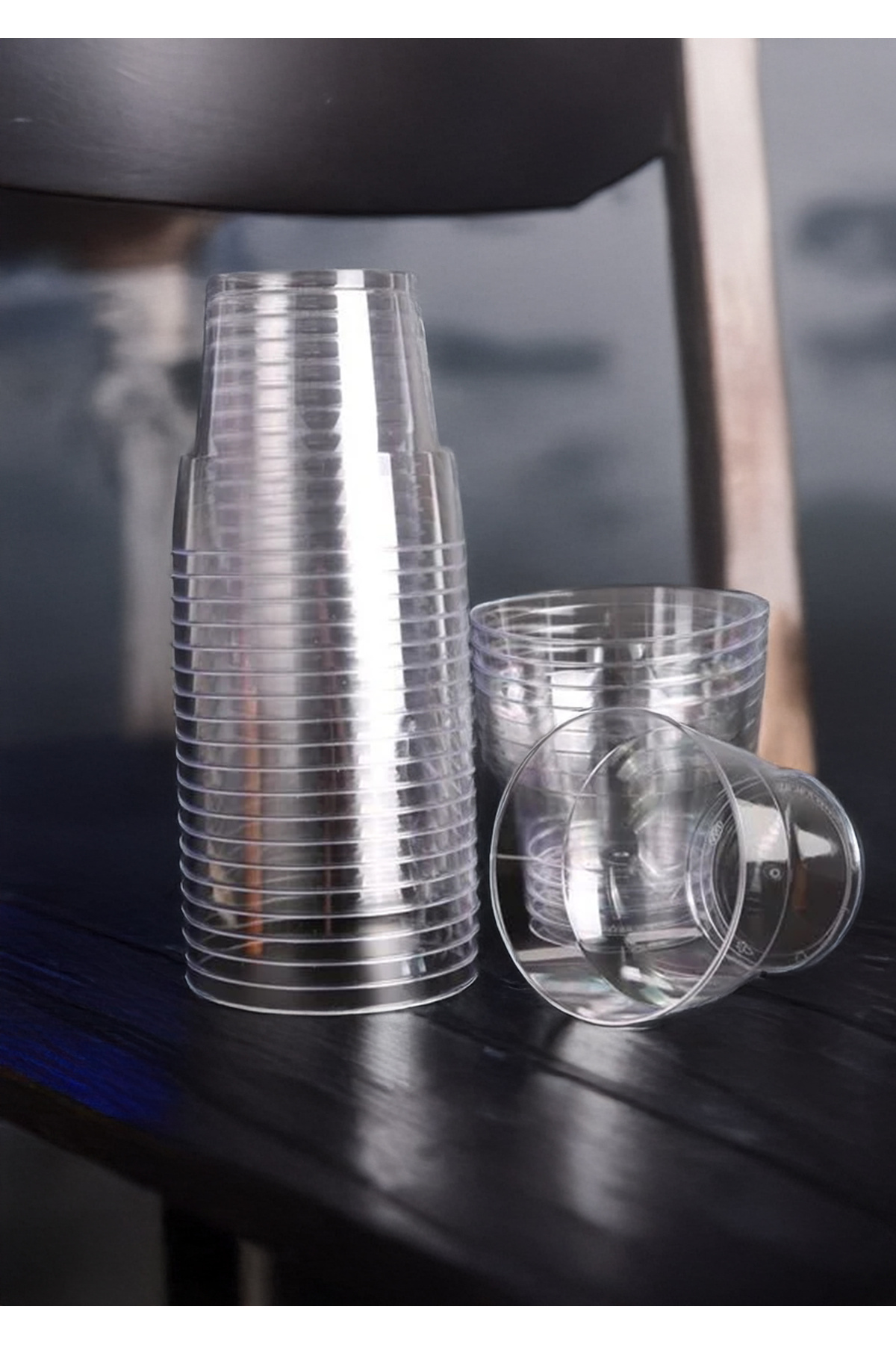 Roots 25 Adet Kristal Sert Plastik Şeffaf Pet Bardak 180 CC — Koksal Pack — Plastik Bardak (4)