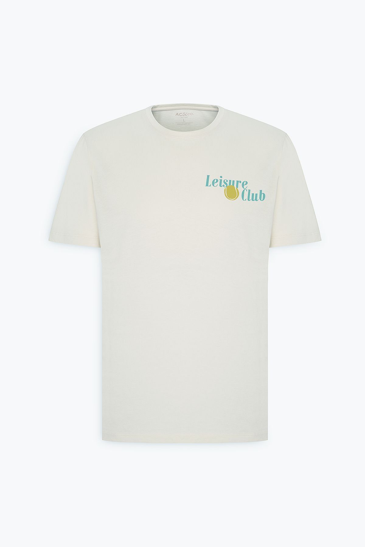 AC&Co / Altınyıldız Classics-Gelbes Herren-T-Shirt mit Rundhalsausschnitt, Standard-Passform und normaler Passform aus 100 % Baumwolle mit weicher Textur 7