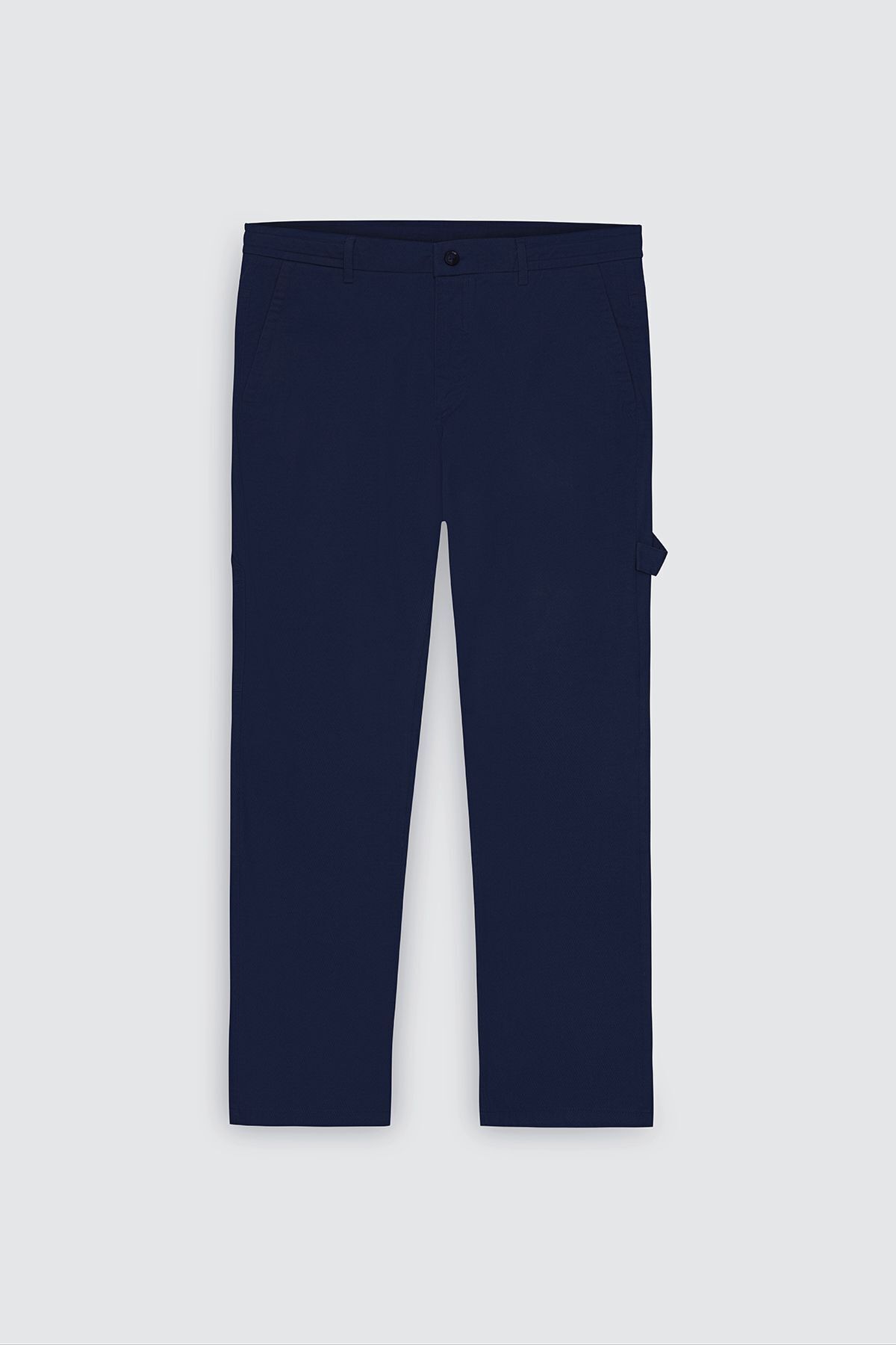 AC&Co / Altınyıldız Classics-Navy Blue Oversize Men's Trousers - Tied Waist, Stretchy Cotton, Dobby Side Pocket 6