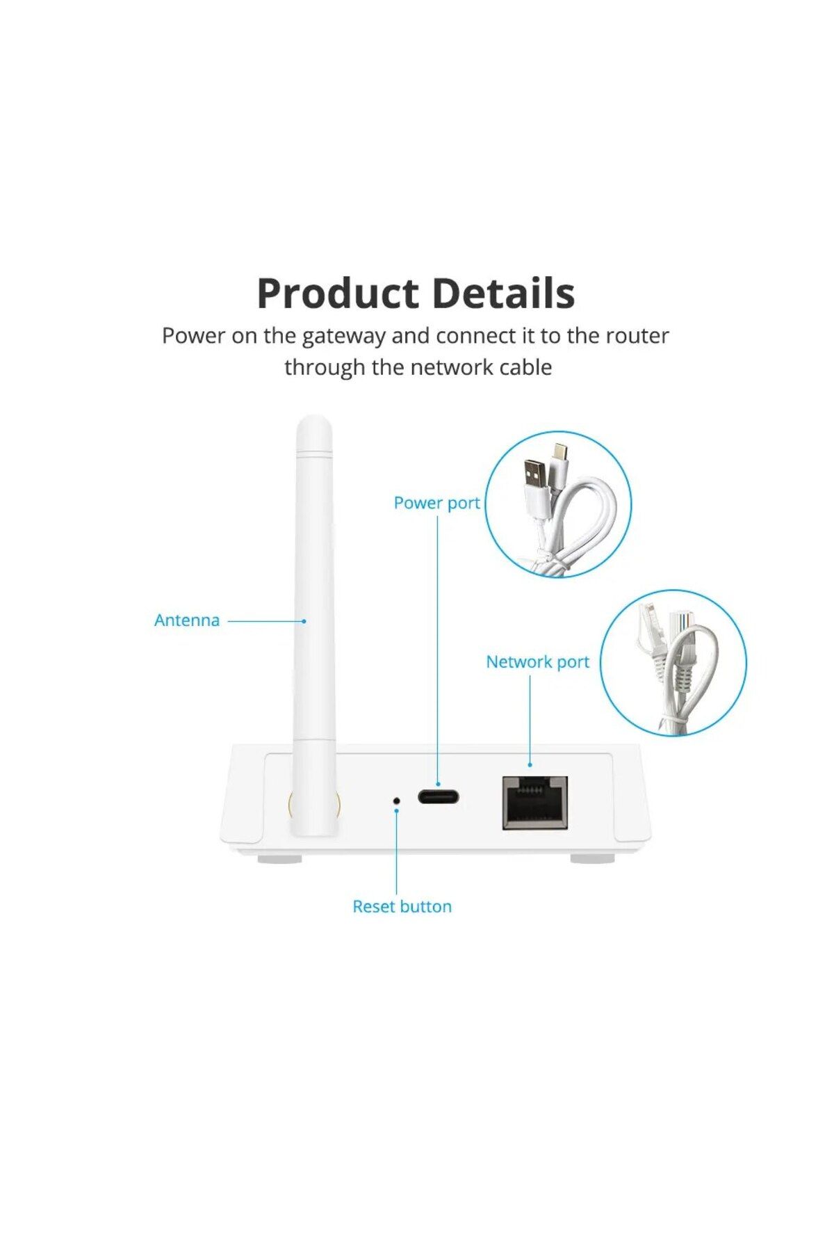 zemismart-Zigbee Hub Wide Control Range Smart Home Bridge Wired Gateway with Network Cable Work w... 6