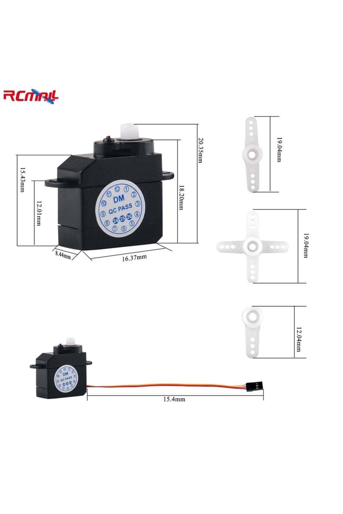 Choice-Dm-s0020 2.1g Rc Micro Servo 180 Degree 4.8v-6v 2g Sub Mini Servo For Rc Hobby Parts 6