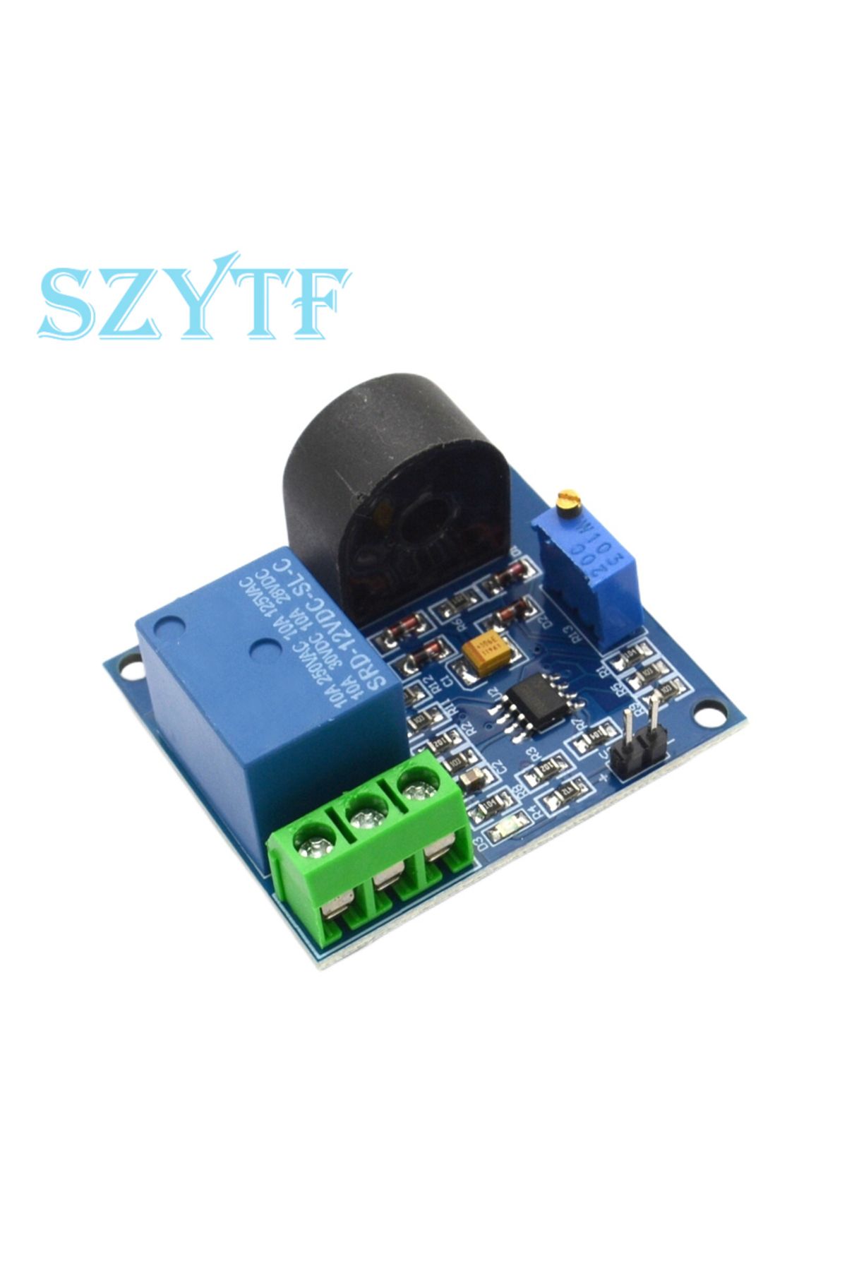 SZYTF-12V AC Current Detection Sensor Module 5V 12V Relay Protection Module 5A Over-Current Overcurrent Pr 6
