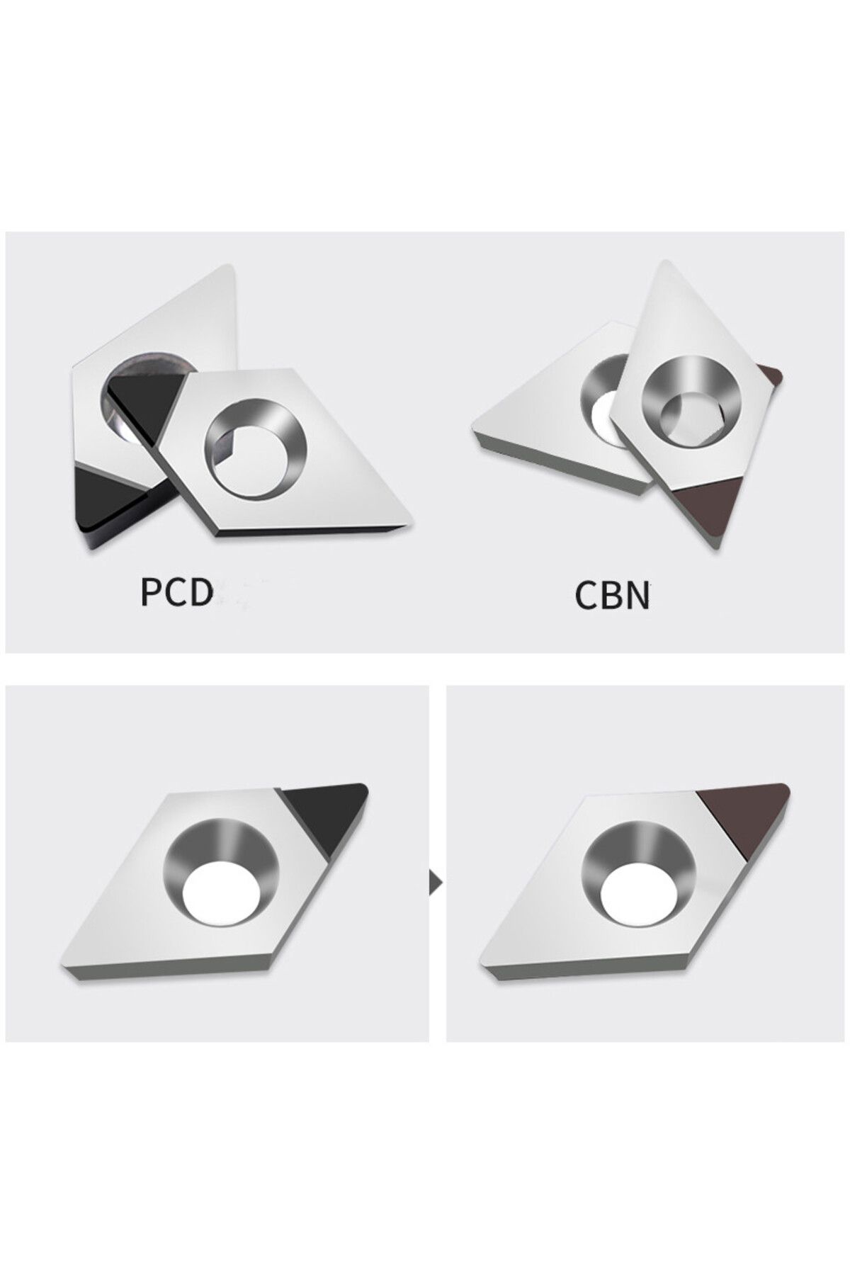 Choice-CBN-DCMT11T304 قطعة واحدة من إدراج PCD CBN إدراج قطع مخرطة CNC DCMT070202 DCMT070204 DCMT11T302 DCMT11T 5