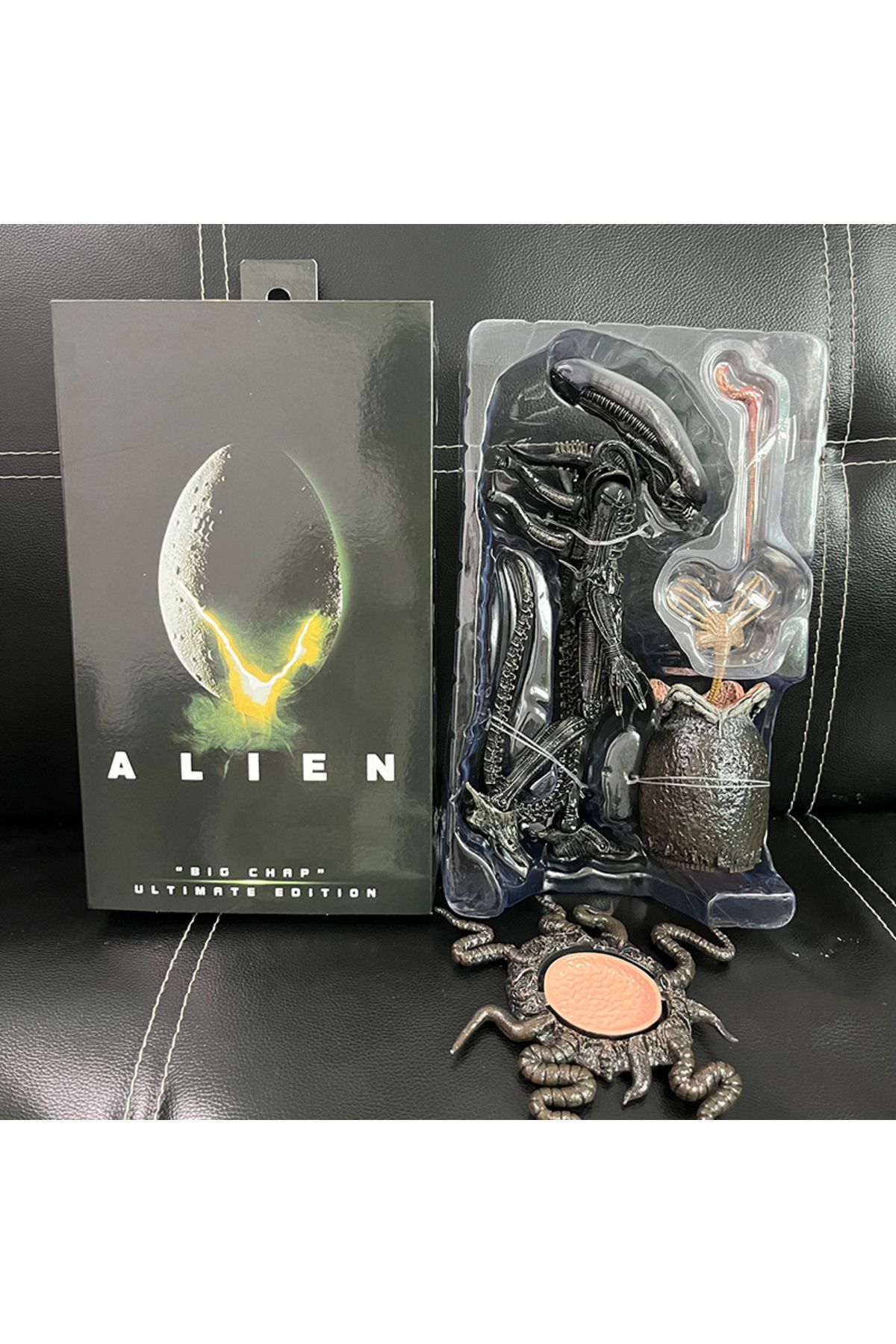Choice-NECA Alien Vs Predator Action Figure Aliens vs Predator Grid Alien Xenomorph Translucent Model To... 6