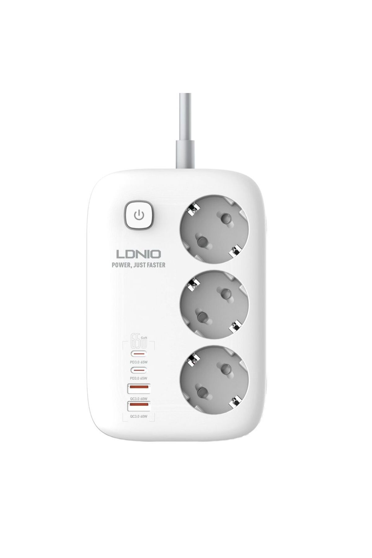 Choice-Eu Ldnio 3 Outlets Power Strip Eu Standard With Pd 65w 4 Usb Port Usb Charging 2m Extension Cord Soc 8