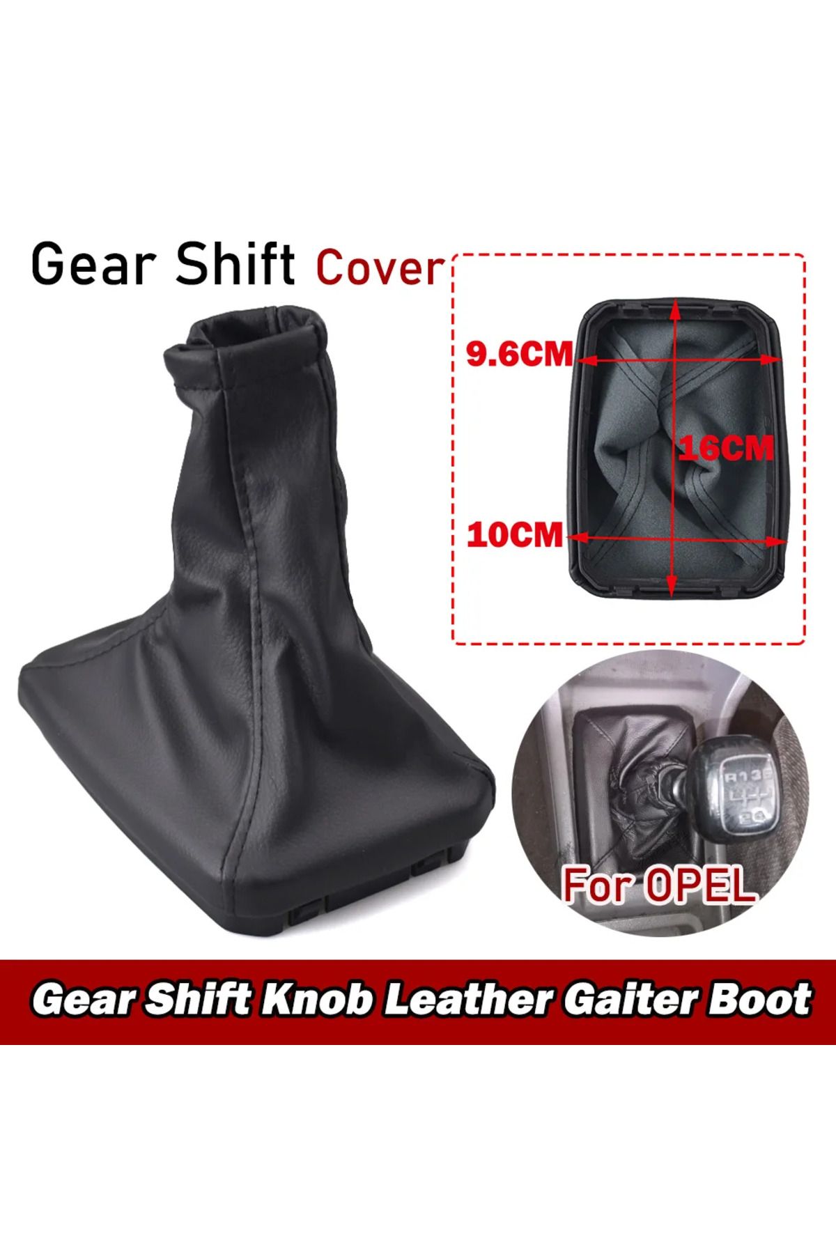 Choice-For OPEL CORSA C (01-06) TIGRA B (04-12) COMBO C (01-11) Car Gear Shift Knob Lever Gaiter Boot Ca... 3
