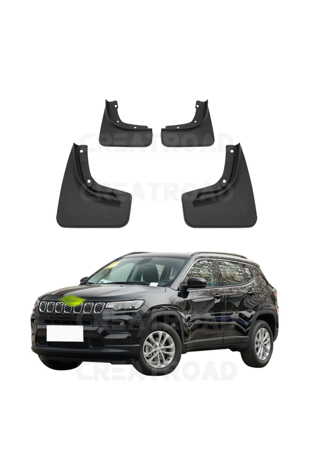 Choice-For jeep compass 2017 2018 2019 2020 2021 2022 2023 Fender Mudguard Mud Flaps Guard Splash Flap M... 6
