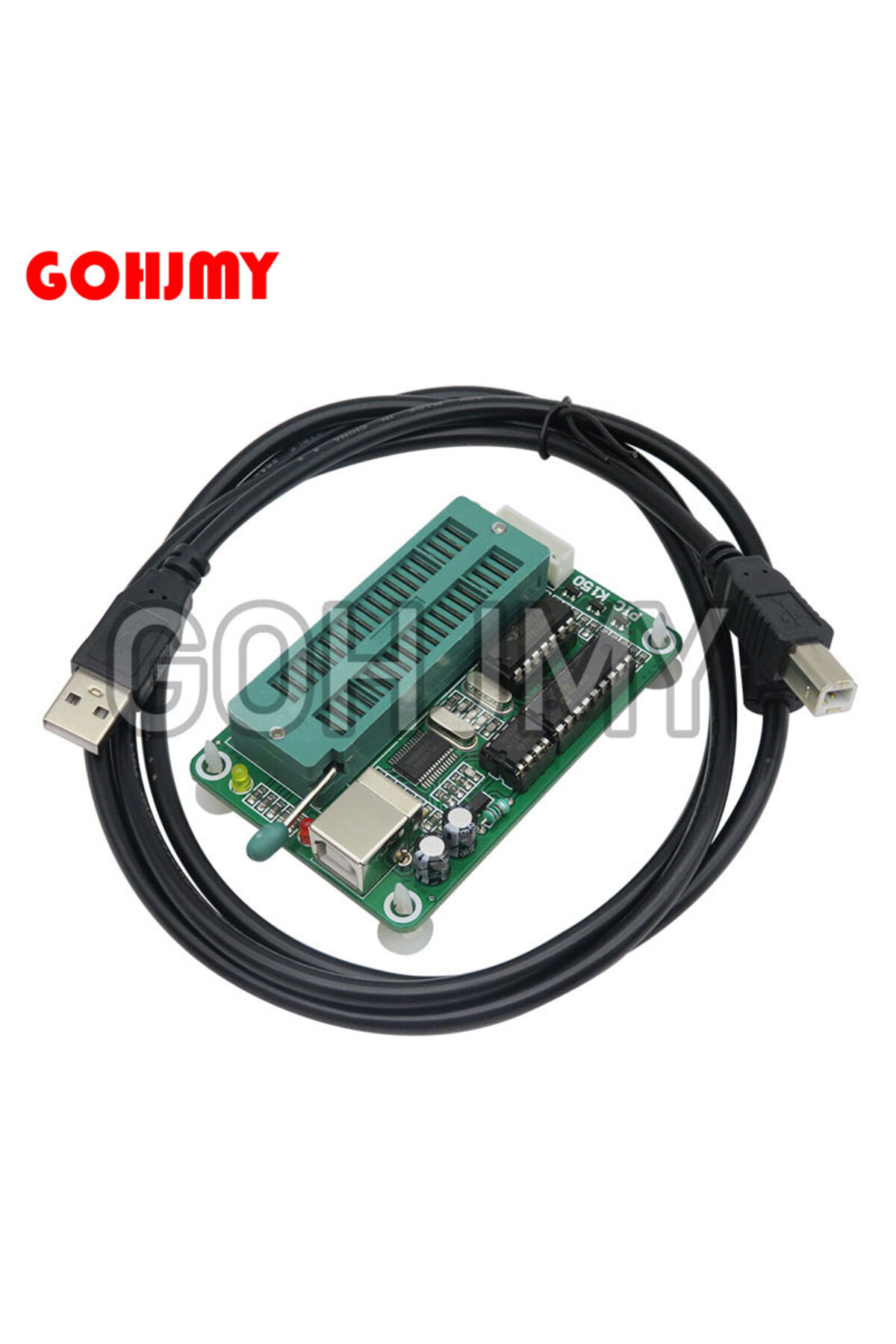 GOHJMY-1pcs/lot 1SET PIC Microcontroller USB Automatic Programming Programmer K150 + ICSP Cable 2