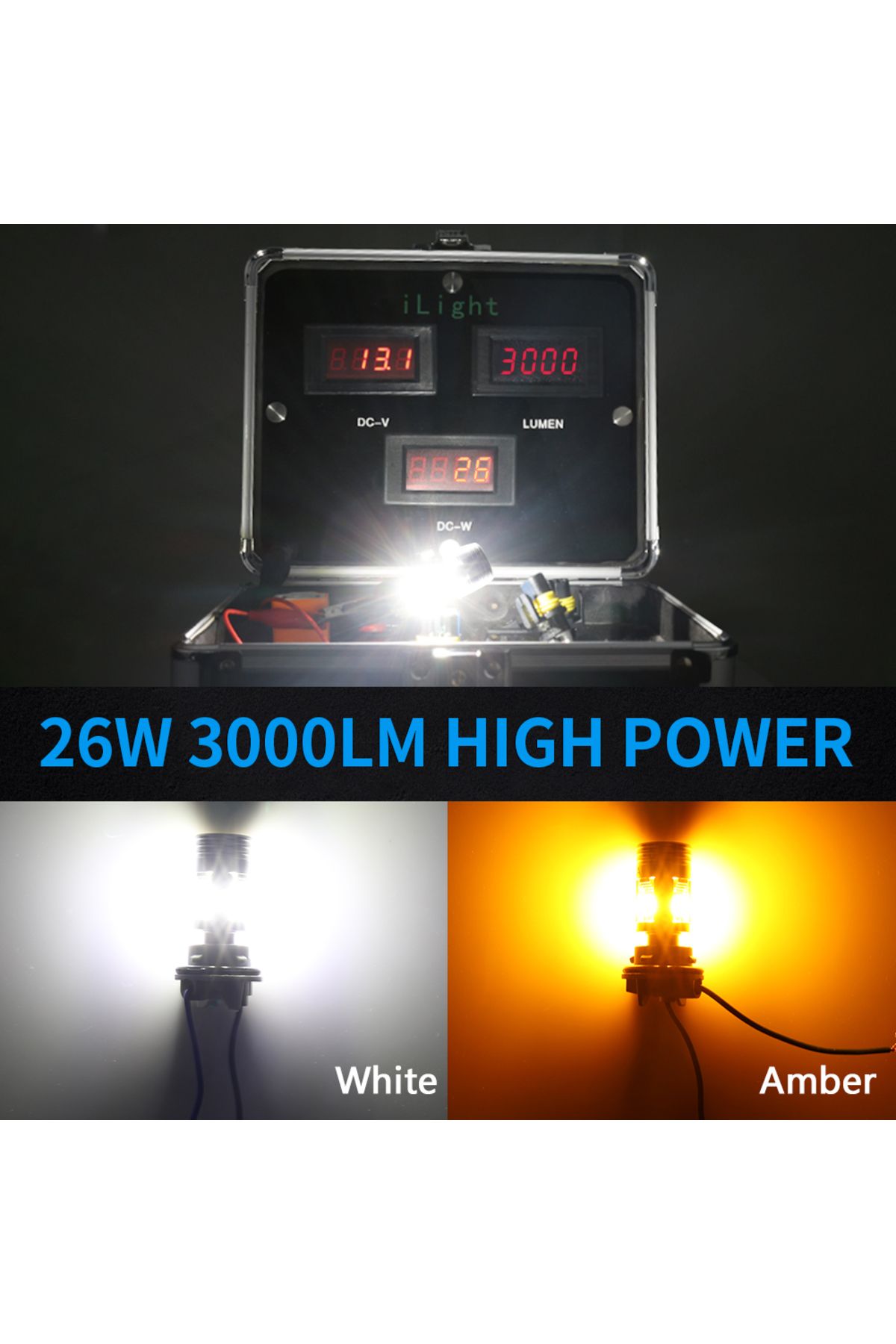 Choice-White P21w Ba15s Nao P21w Led Canbus Py21w No Error 26w Ba15s 1156 3000lm Bau15s No Hyper Flash 12v 2