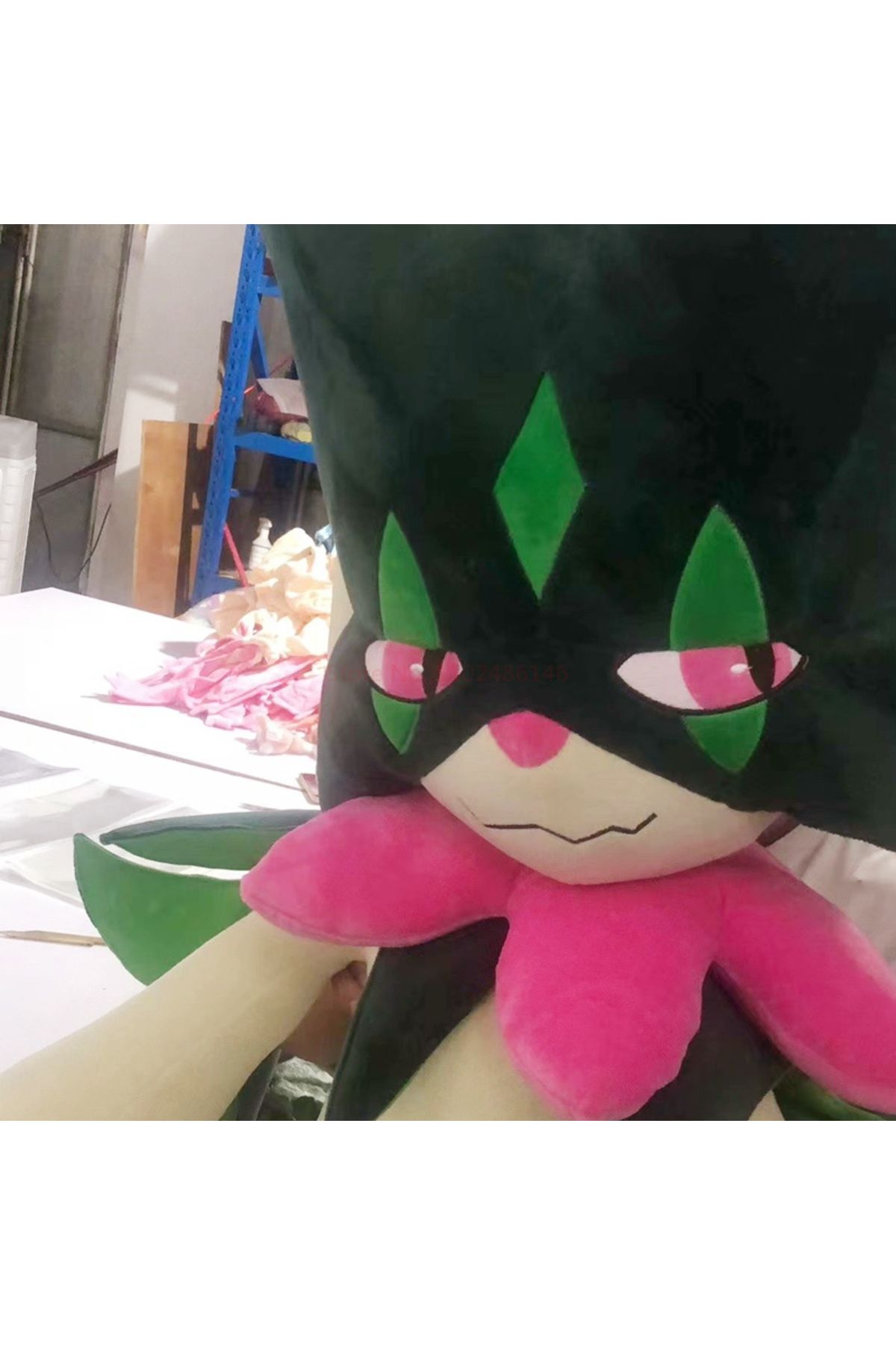 Choice-150cm Giant Pokemon Kawaii Meowscarada Plush Toy Soft Stuffed Animals Doll Throw Pillow Room Deco... 5