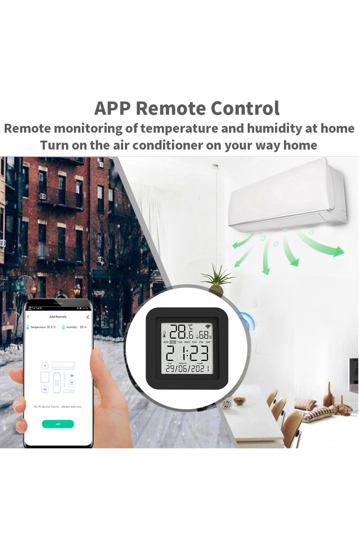 Choice-Tuya Smart Universal IR Remote With Temperature Humidity Sensor for Air Conditioner TV AC Works w... 3