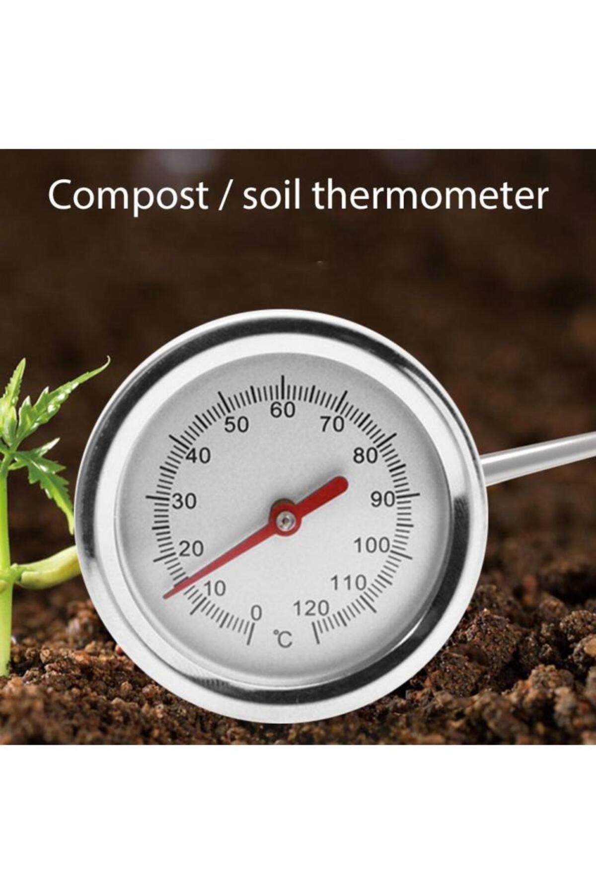 ALLOYSEED-50cm Compost Soil Tester Meter Measuring Probe Premium Stainless Steel Compost Soil Thermometer G... 7
