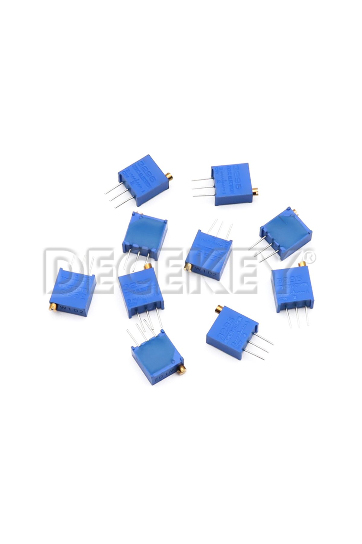 Choice-10k Ohm 10pcs 3296w Potentiometer Precision Adjustable Resistance Multi-turn Trimming 1k 2k 5k 10k 1 1