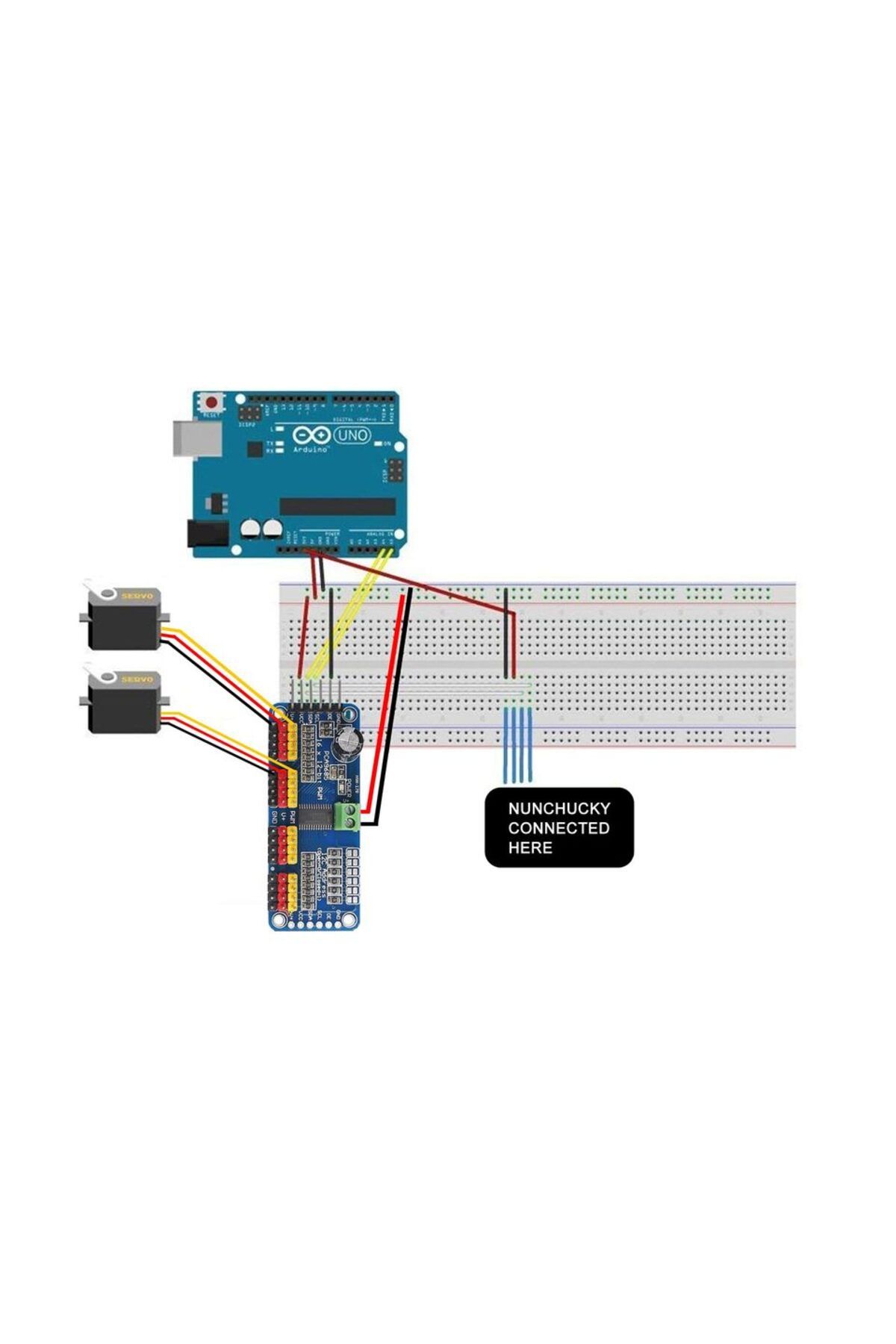AOKIN-PCA9685 16 Channel 12 Bit PWM Servo Driver Board IIC Interface PCA9685 Module Controller for Ardu... 3