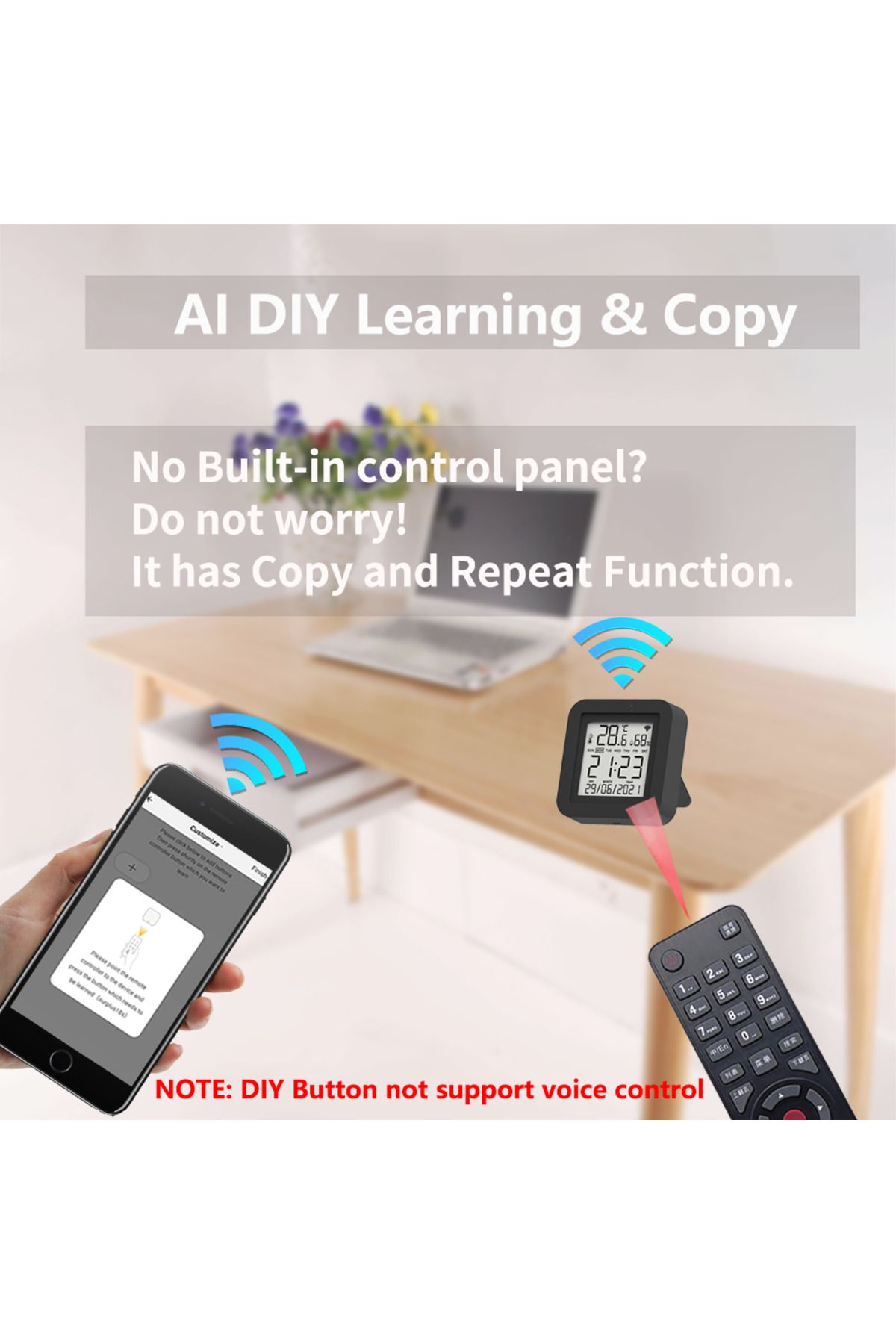 Choice-Tuya Smart Universal IR Remote With Temperature Humidity Sensor for Air Conditioner TV AC Works w... 6