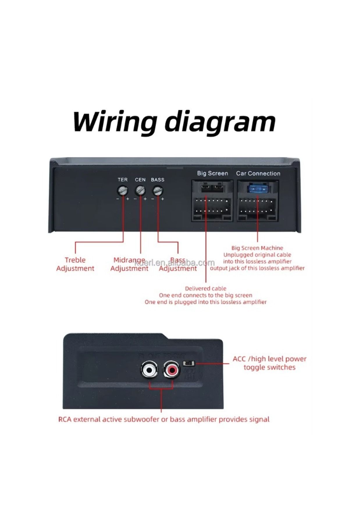 ZUIDID-4-way Plug-and-play DSP Power Amplifier Car Audio Modified Android Large Screen Special Audio Sys... 4