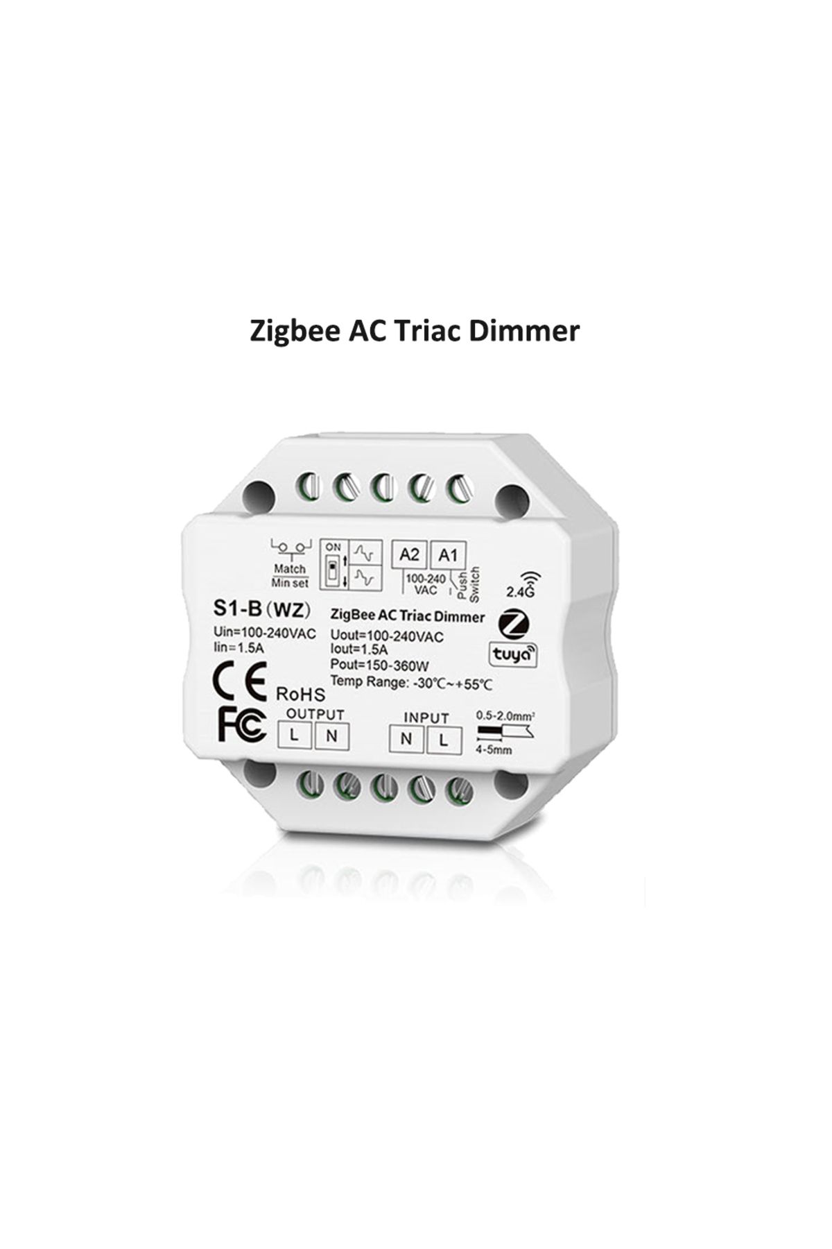 Choice-S1-b(WZ) Tuya Zigbee Rf Ac Triac Dimmer Led Controller Push Switch Control 110v 220v 230v Smart Life 1