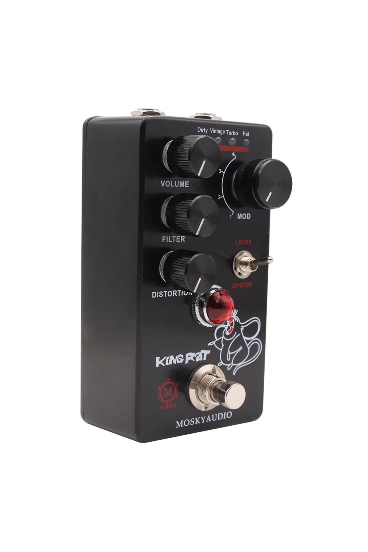 Choice-MOSKY King Rat Guitar Effects Fuzz Distortion Electric Guitar Effects 4 Selector Buttons for Guit... 2