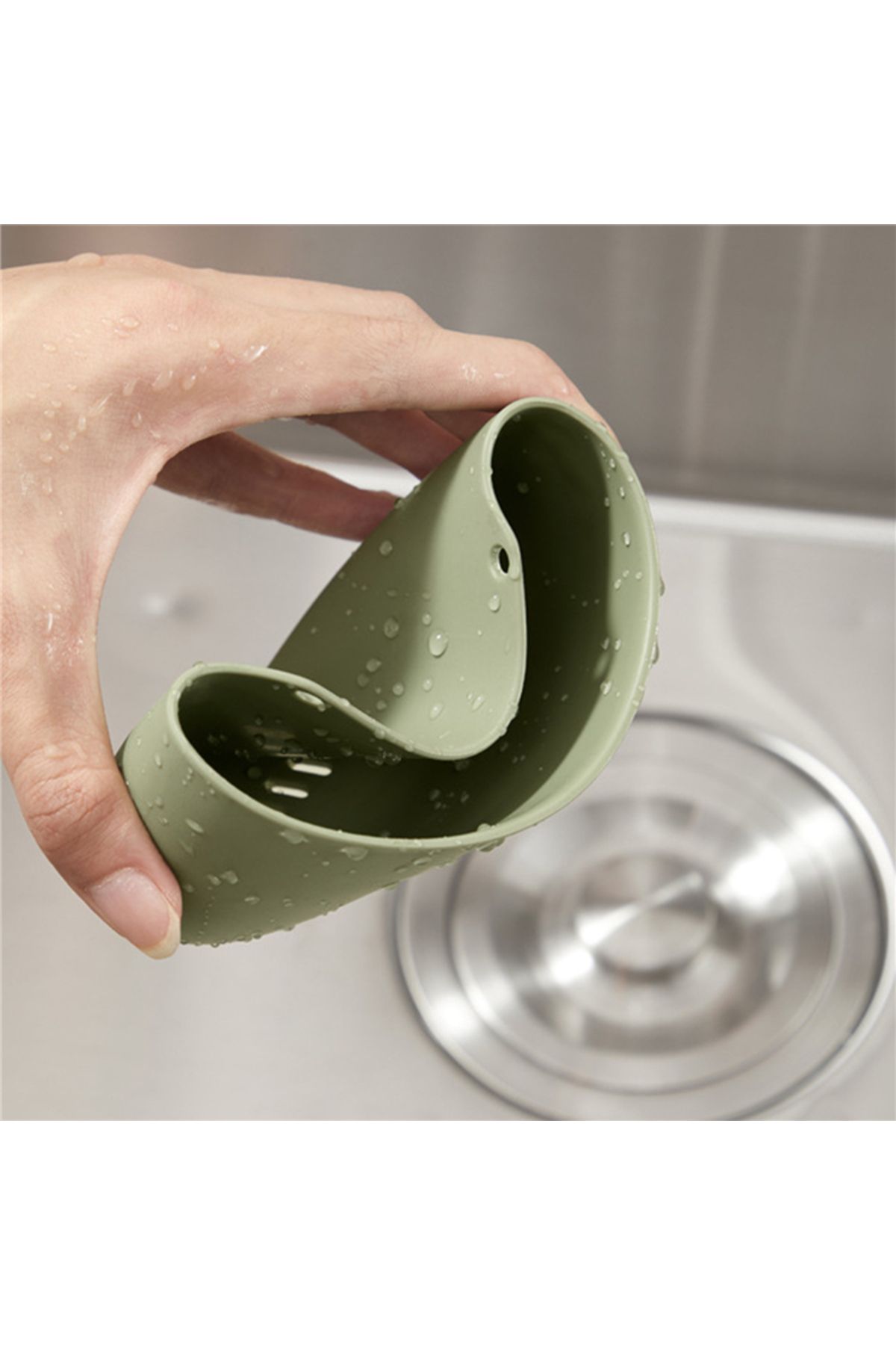Choice-Kitchen Sink Sponges Holder For Bathroom Soap Dish Drain Water Basket Drying Rack Accessories Sto... 6