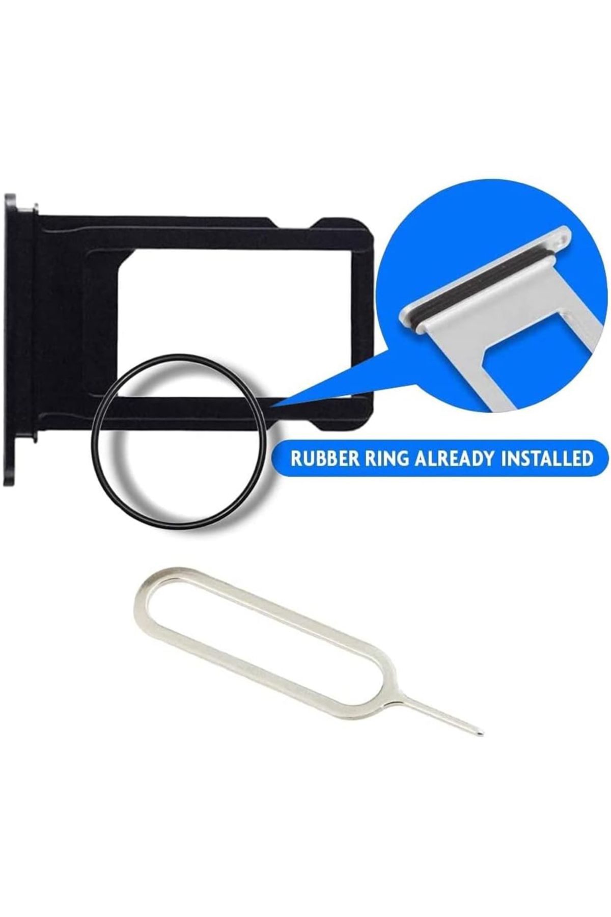 Choice-For 11 White Single Sim Card Tray Holder Slot Replacement For Iphone 11 And 11 Pro Max With Eject Pi 3