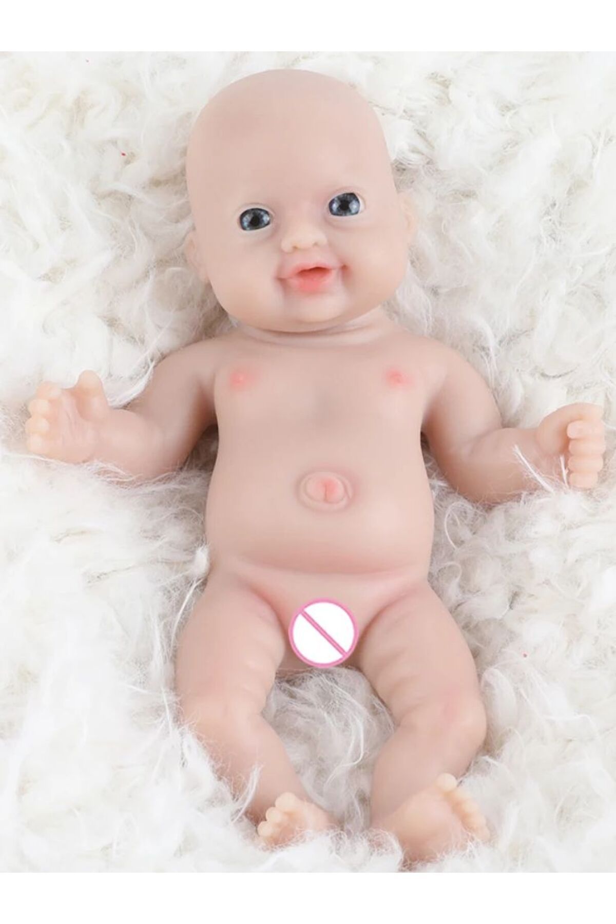 Choice-18cm(7.08INCH) Painted Ivita 7" Girl Preemie Full Body Silicone Reborn Baby Doll Lifelike Mini Reali 7